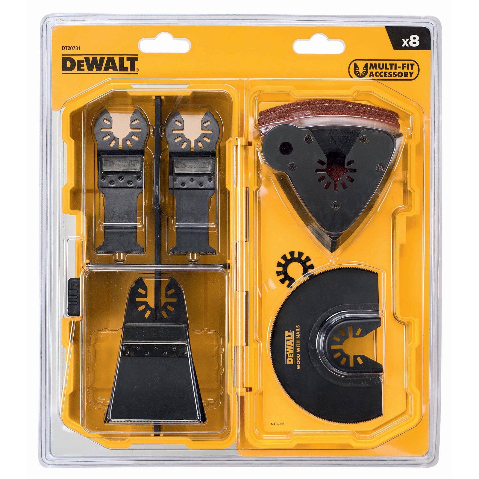 DeWALT Multitool Zubehör Schreiner-Set DT20731-QZ - 8 tlg.
