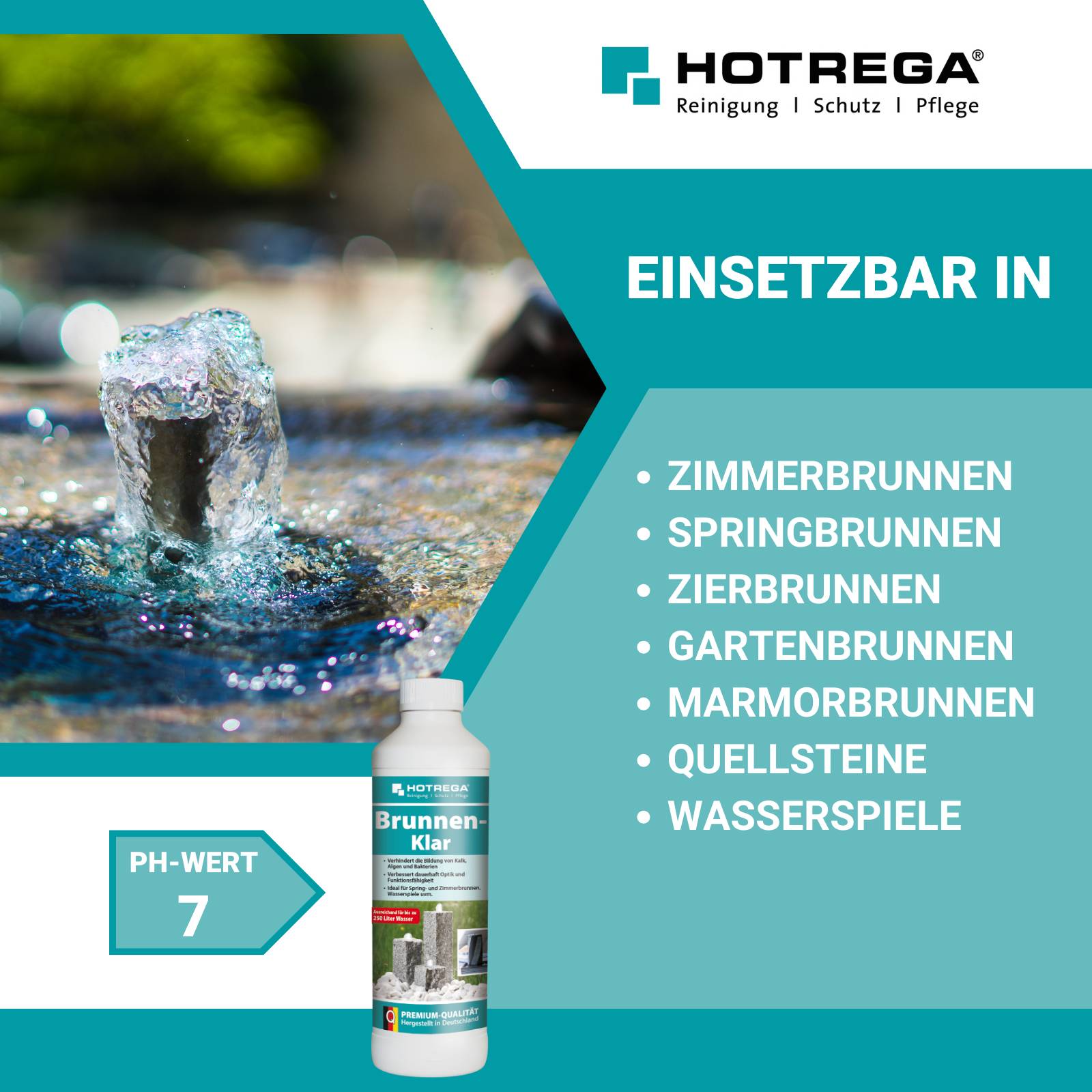 HOTREGA Brunnen Klar 500ml Set - Menge:6