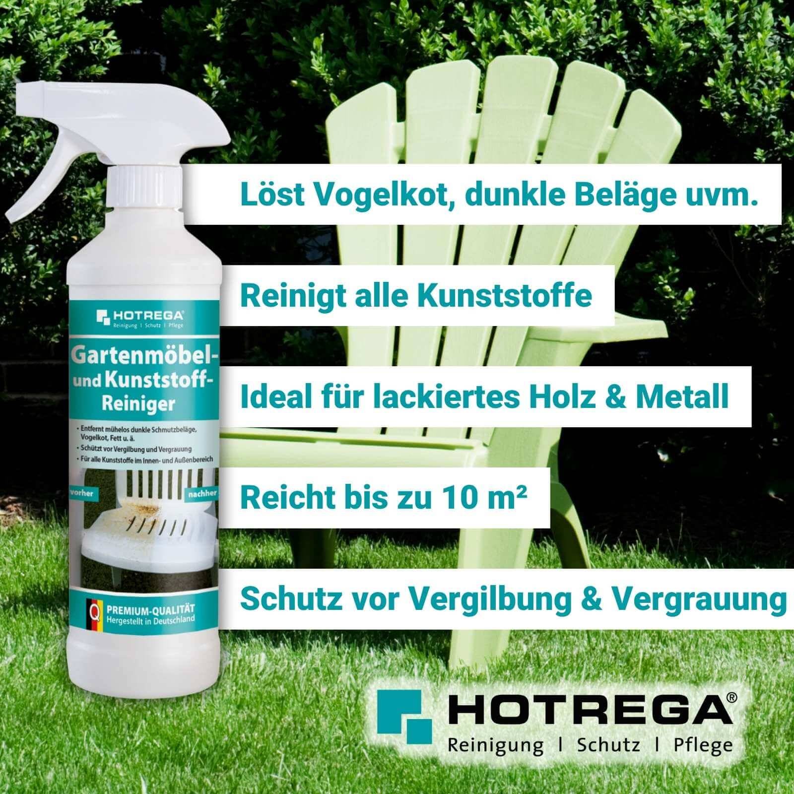 HOTREGA Gartenmöbel und Kunststoff Reiniger 500 ml
