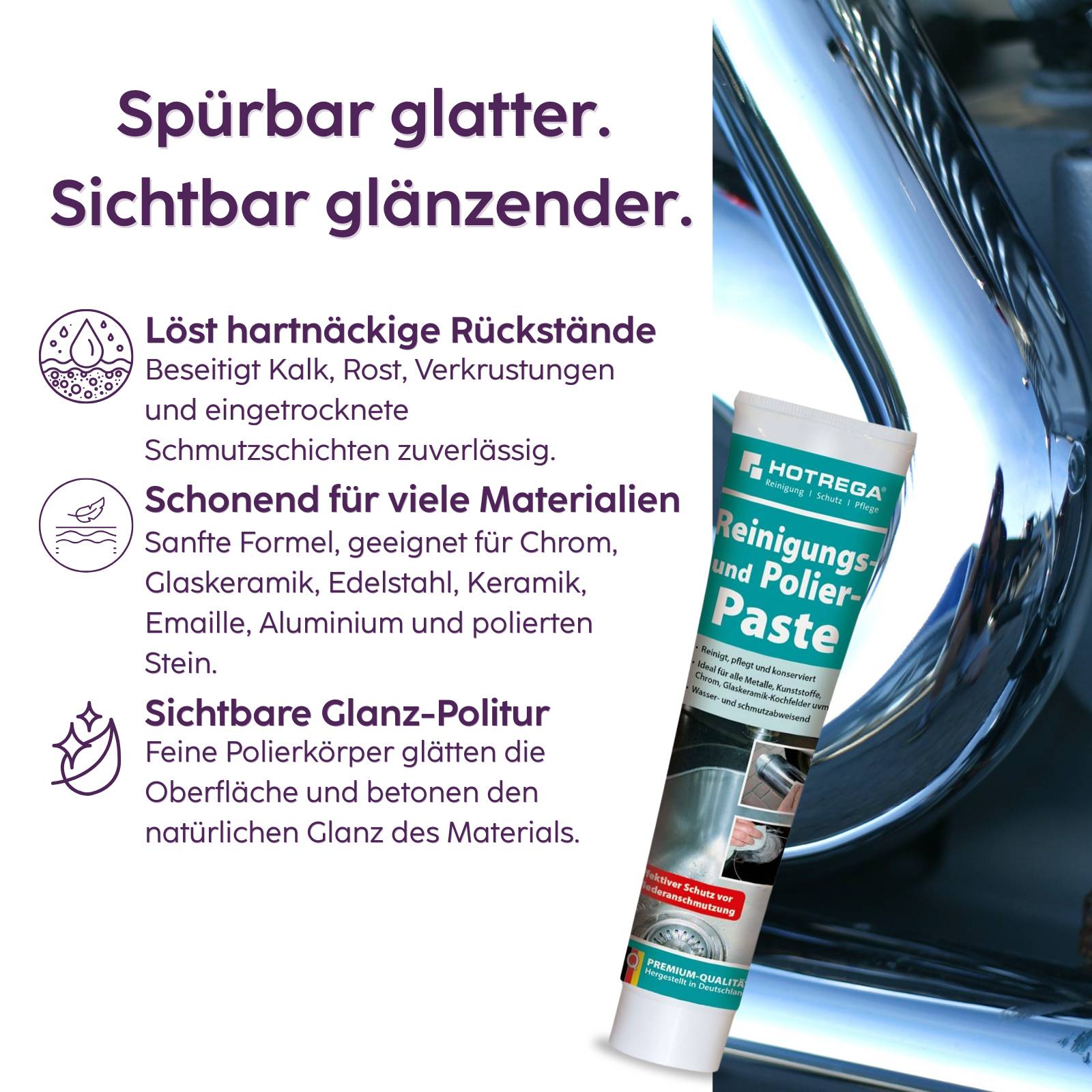 HOTREGA Reinigungs- und Polierpaste 125 ml