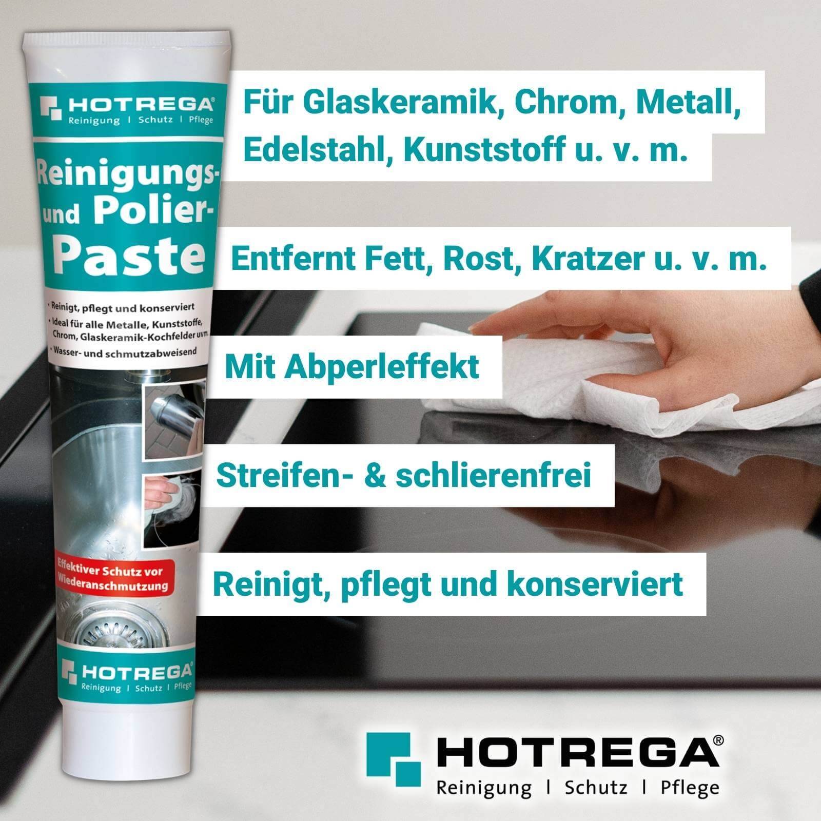 HOTREGA Reinigungs- und Polierpaste Set 7-teilig