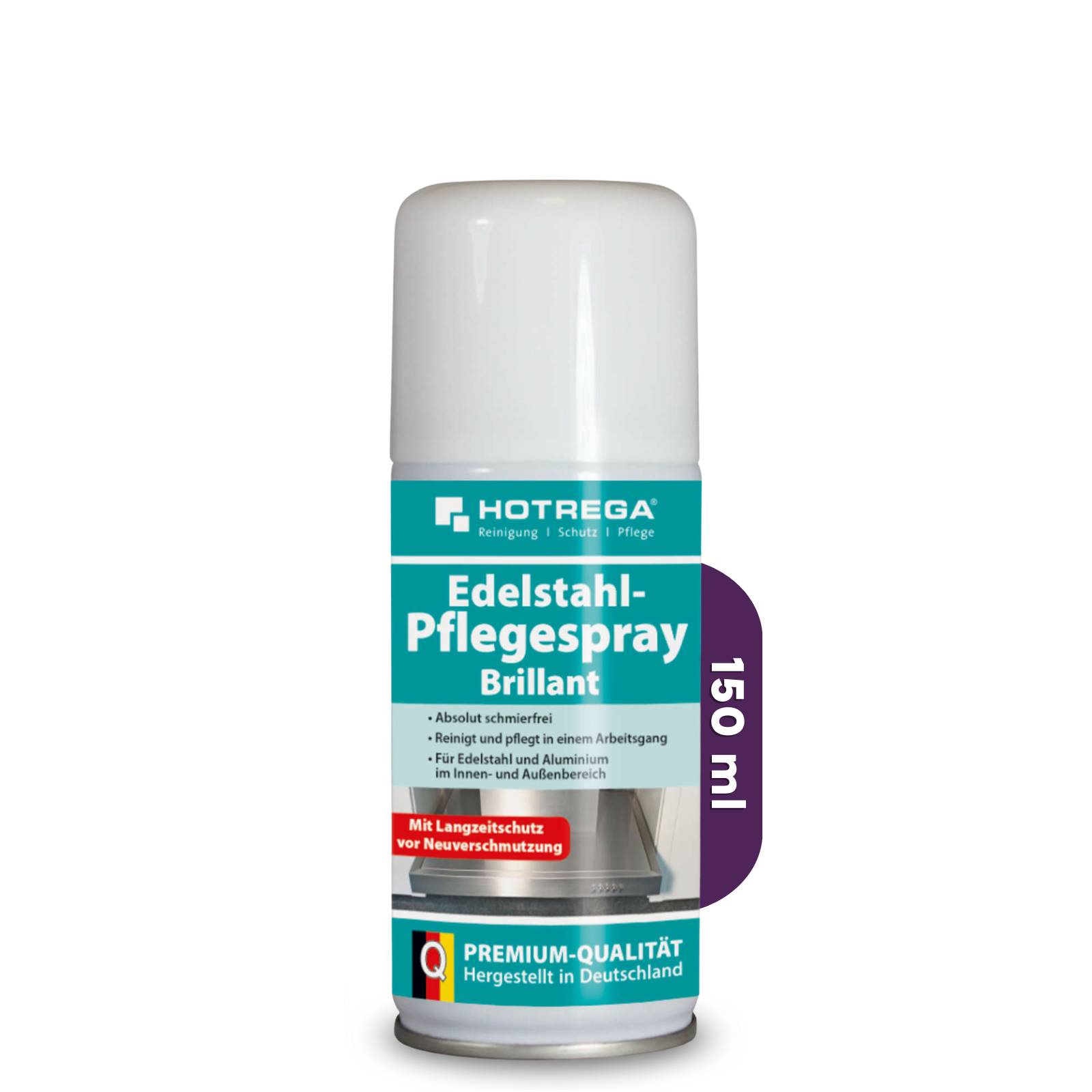 HOTREGA Edelstahl Pflegespray Brillant 150 ml