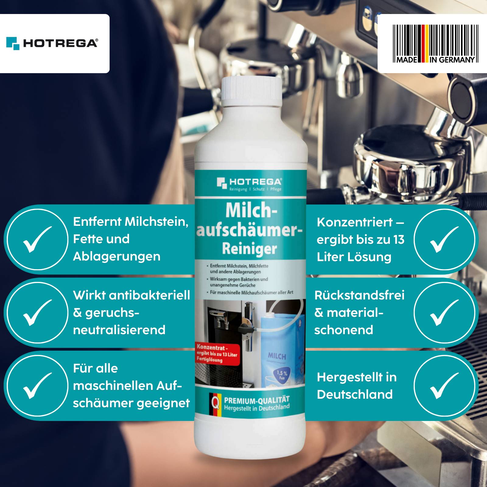 HOTREGA Milchaufschäumer Reiniger 500 ml