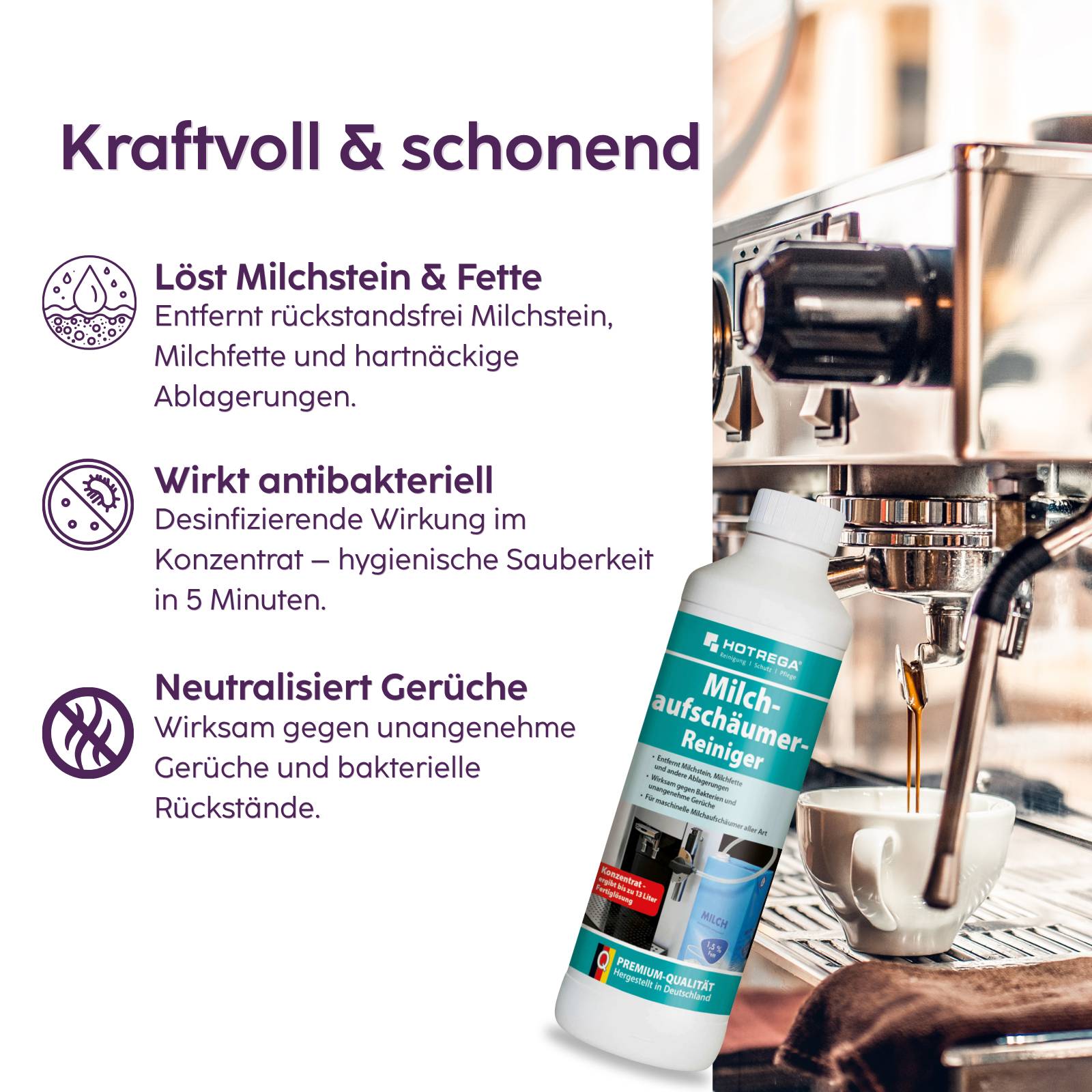 HOTREGA Milchaufschäumer Reiniger 500 ml
