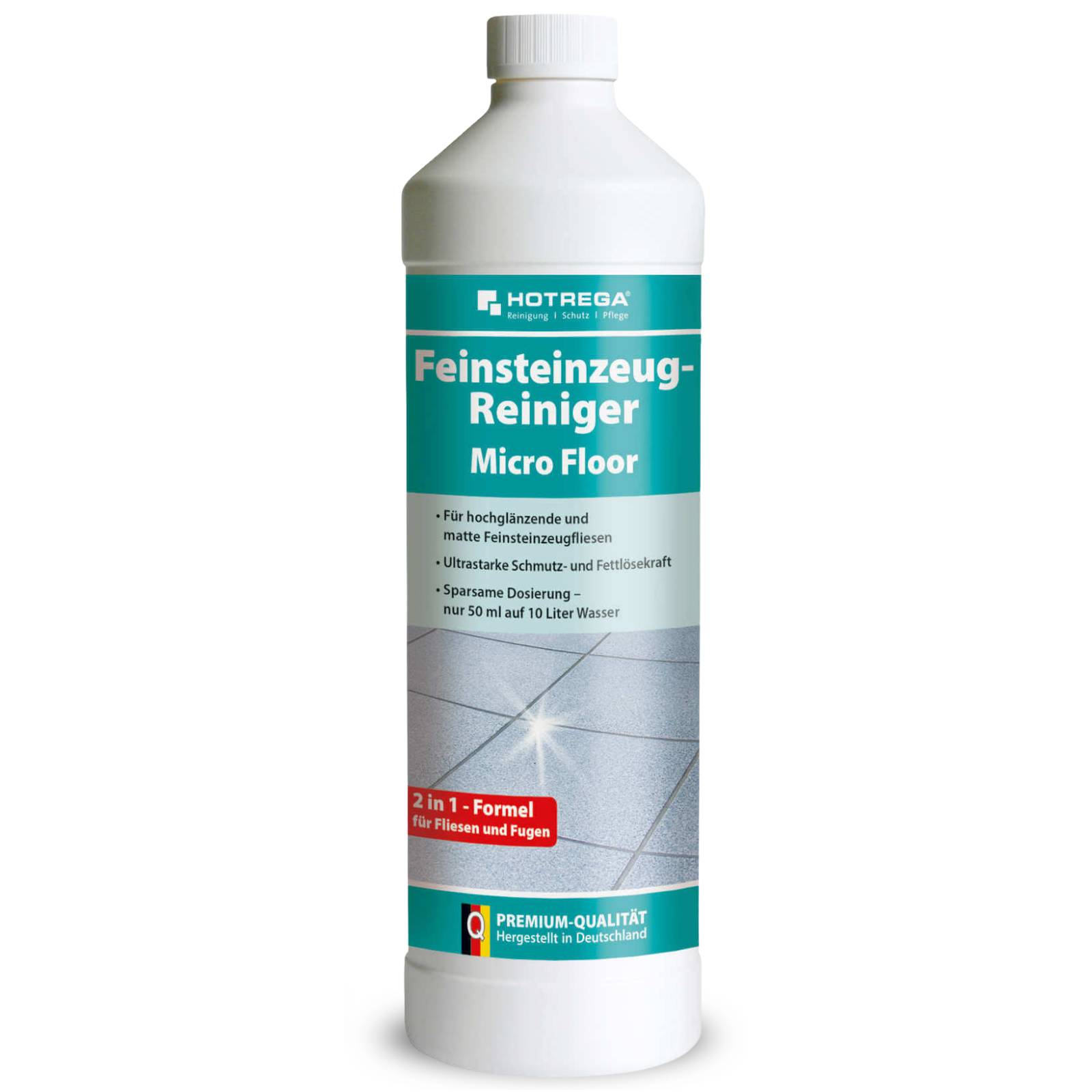 HOTREGA Feinsteinzeug Reiniger Microfloor Konzentrat 1 L