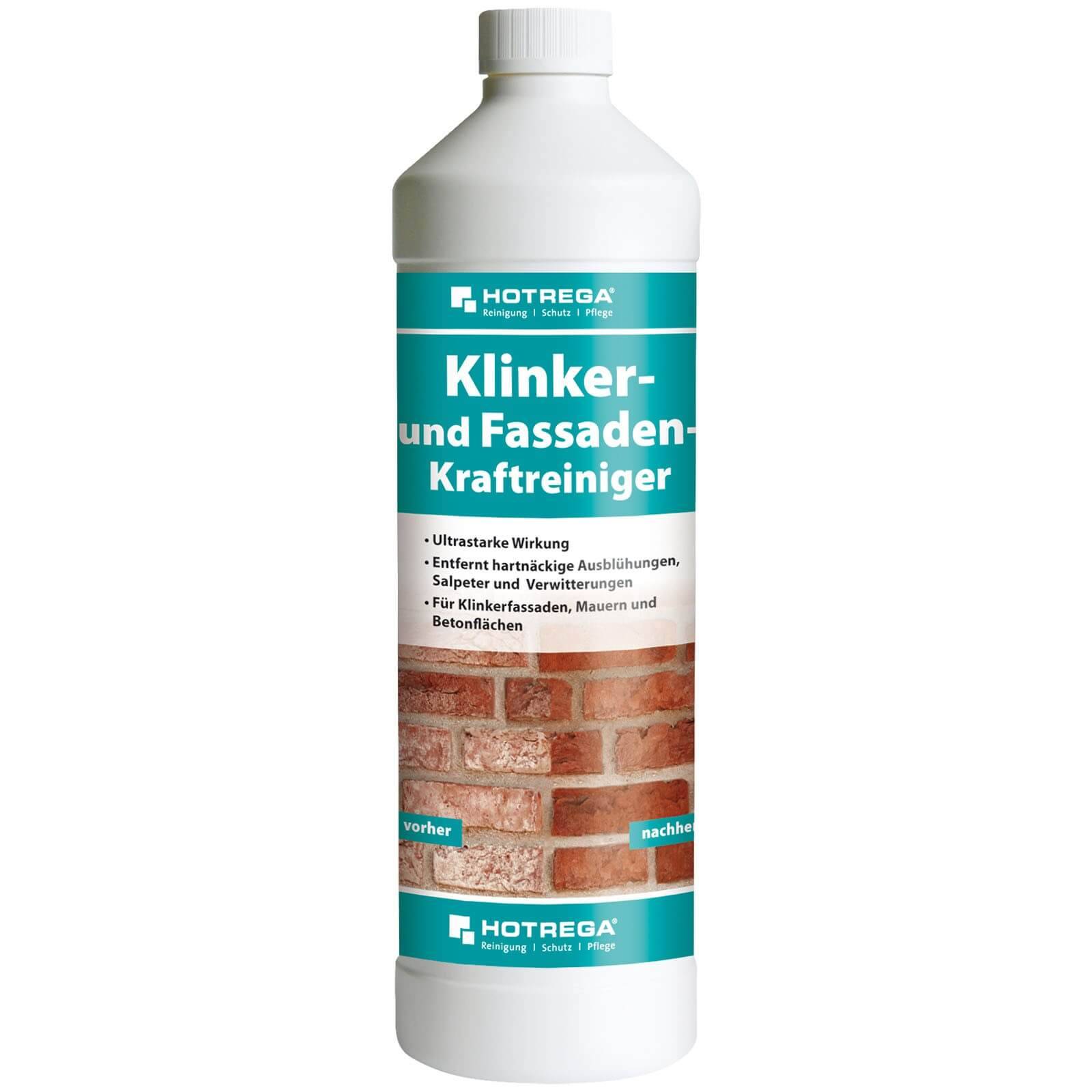 HOTREGA Klinker- und Fassaden-Kraftreiniger Konzentrat 1 Liter