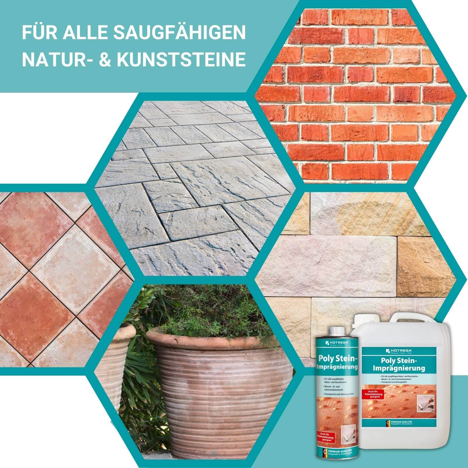 HOTREGA Poly Stein Imprägnierung 1L + Terras Forte 1L