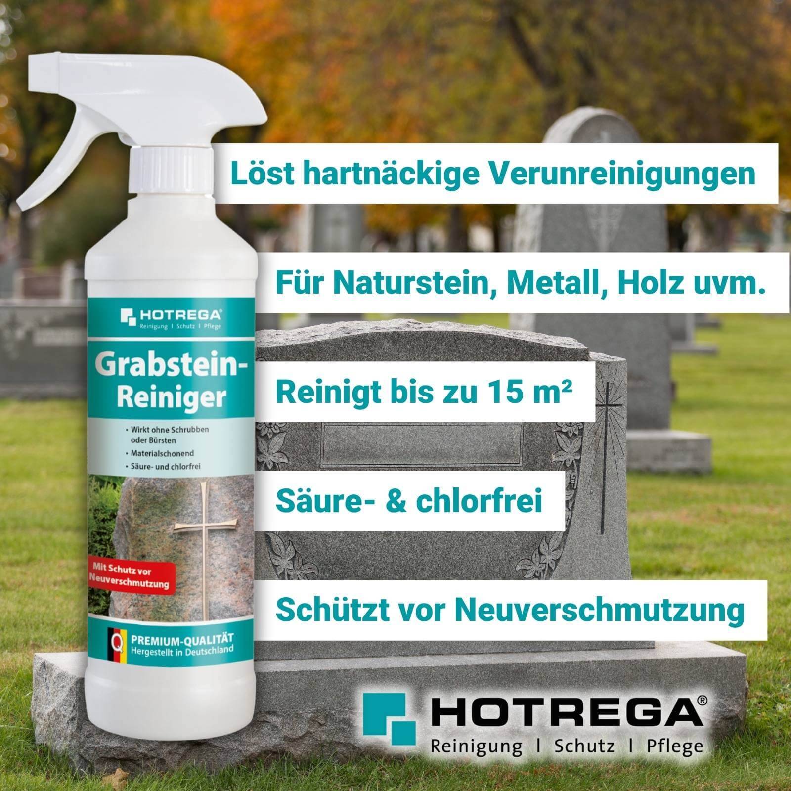 HOTREGA Grabstein Reiniger Sets - Menge:2