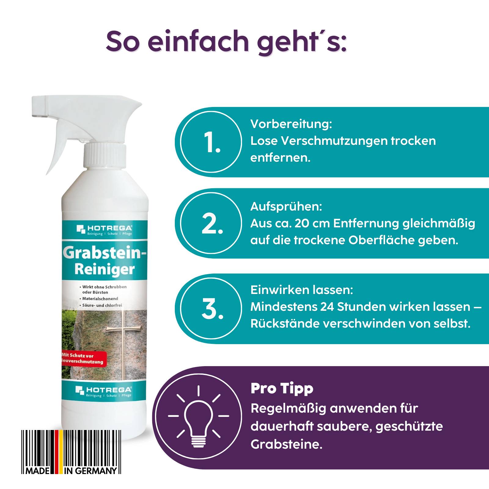 HOTREGA Grabsteinreiniger 500 ml