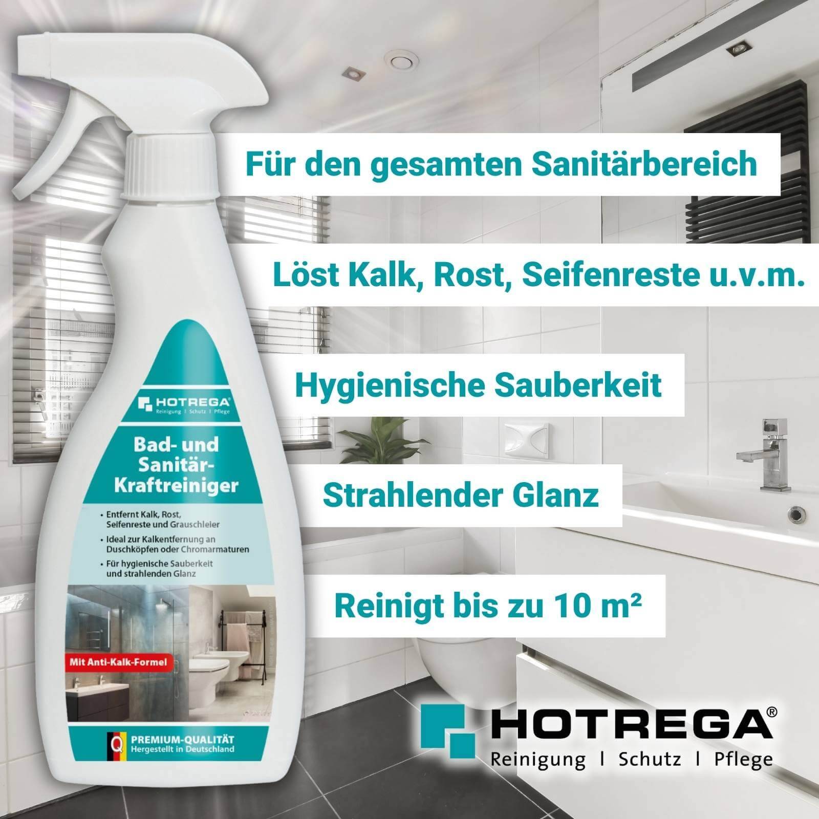 HOTREGA Bad und Sanitär Kraftreiniger Set 3-teilig