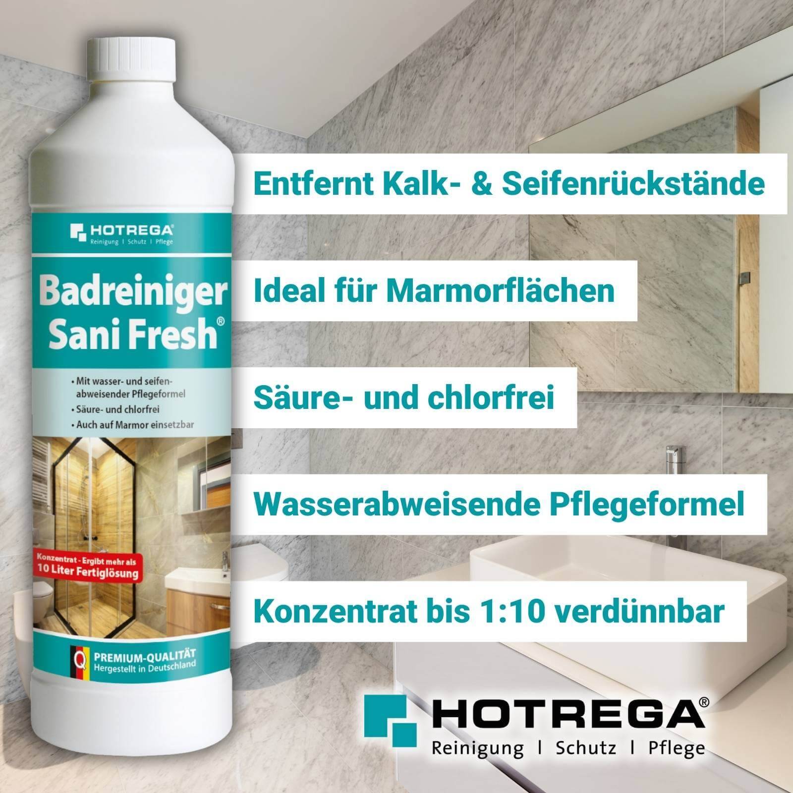 HOTREGA Badreiniger Sani Fresh Konzentrat 1L
