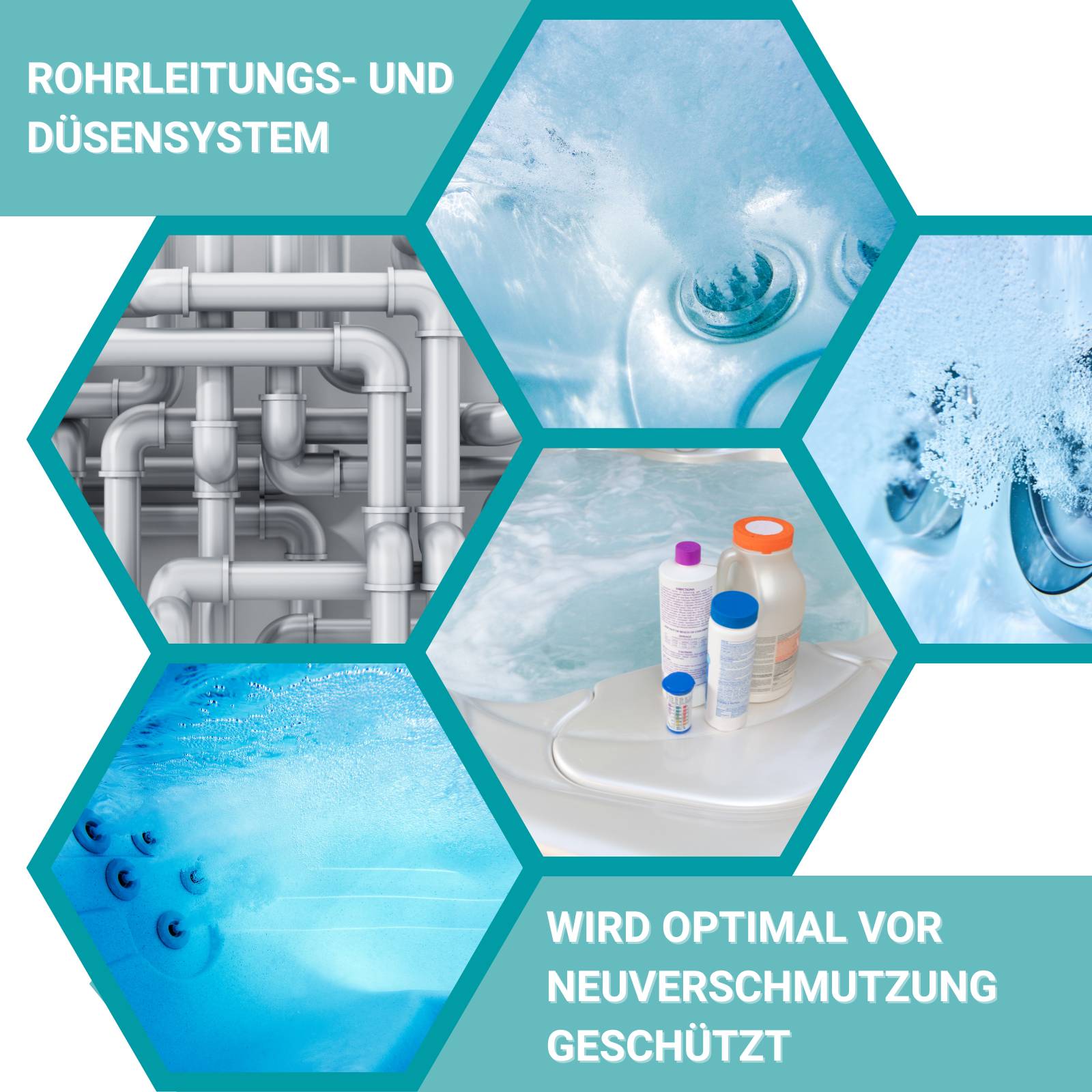 HOTREGA Whirlpool Desinfektion 2in1 Konzentrat Sets - Menge:3