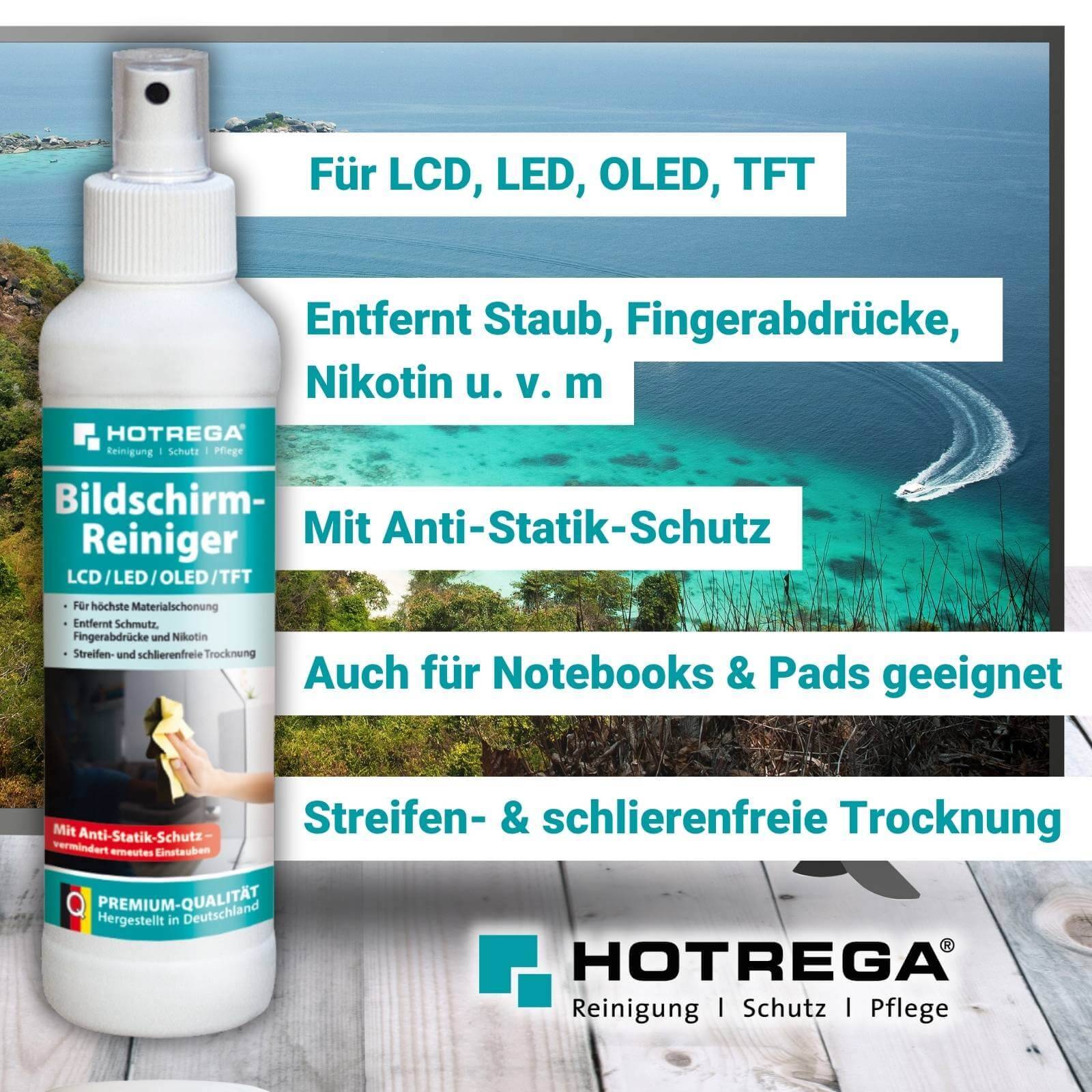 HOTREGA Bildschirmreiniger LCD/Plasma & TFT 250 ml