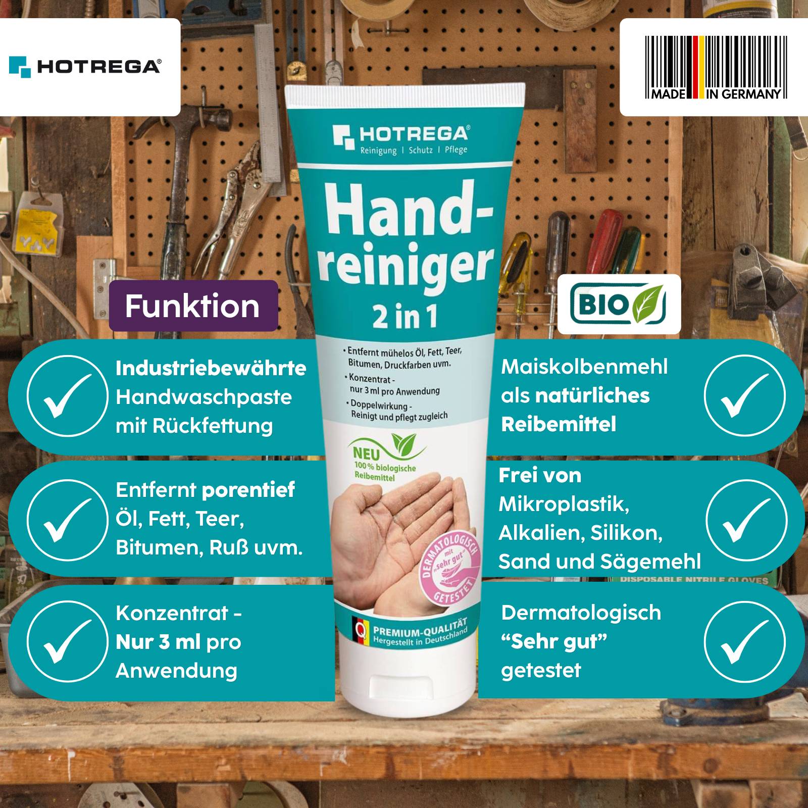 HOTREGA Handreiniger 2in1 250 ml