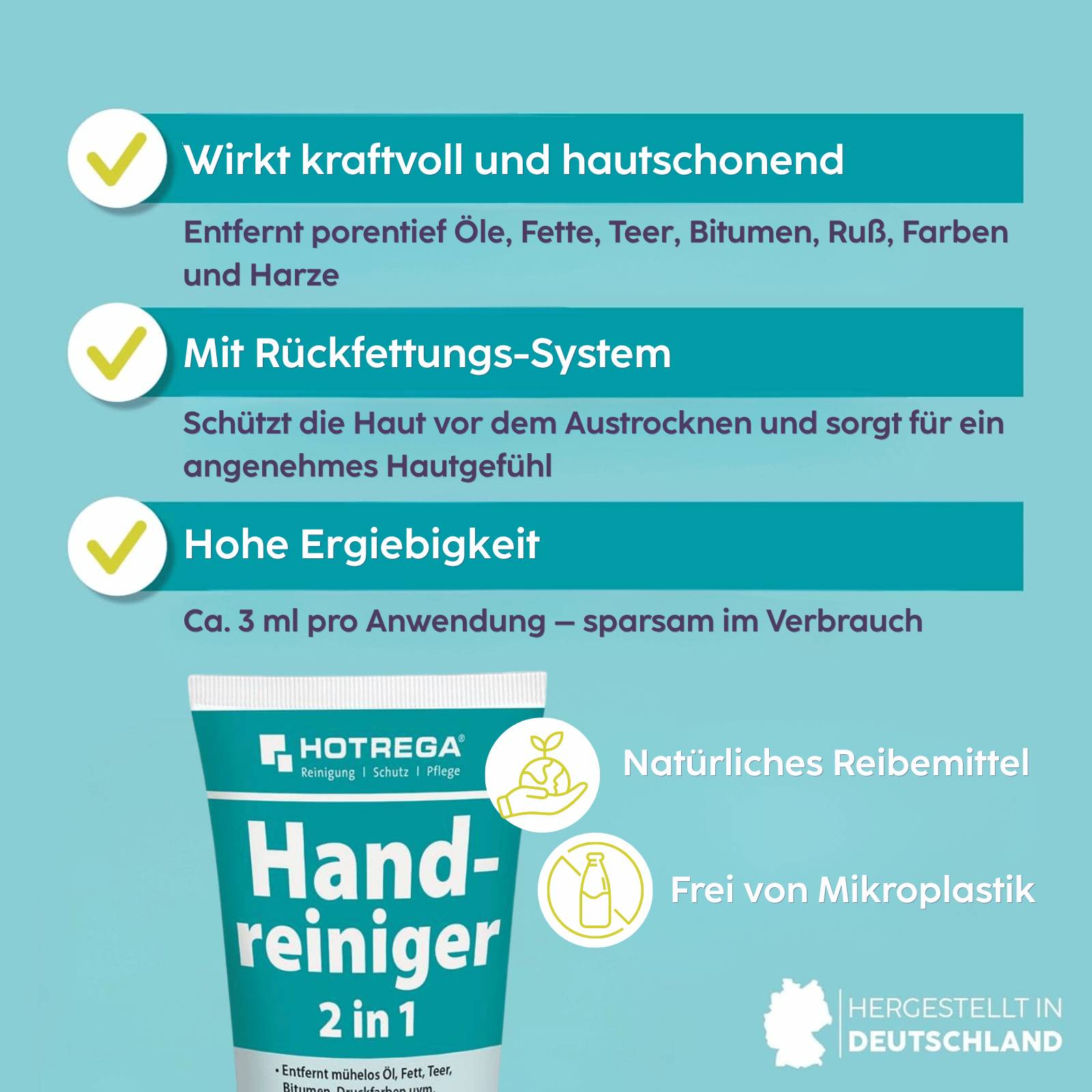 HOTREGA Handreiniger 2in1 250 ml