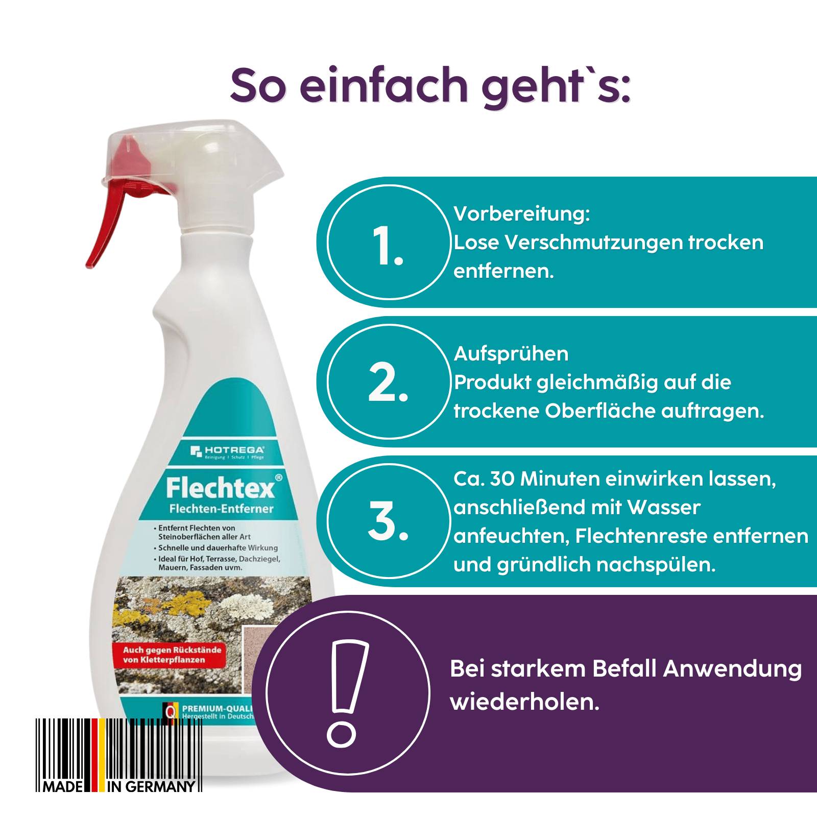 HOTREGA Flechtex Flechtenentferner 750 ml