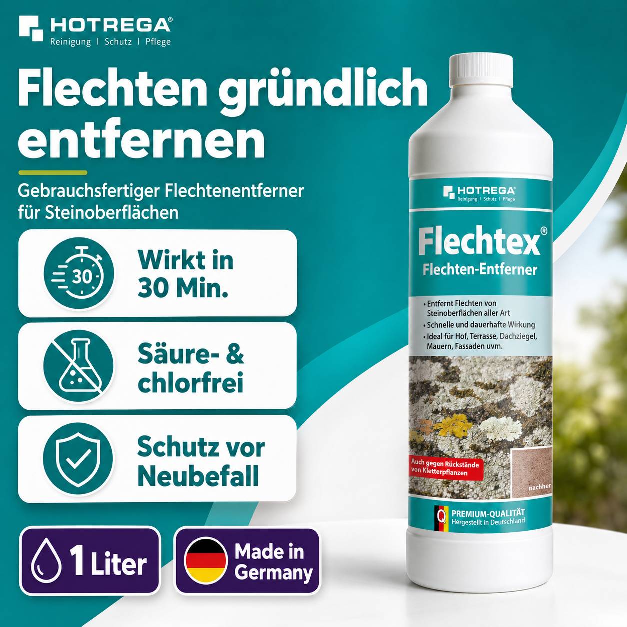HOTREGA Flechten Entferner Flechtex Sets - Menge:6