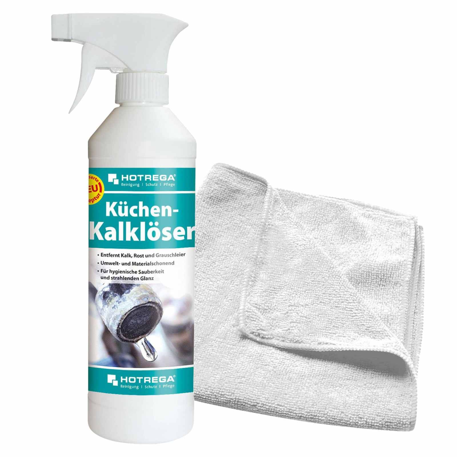 HOTREGA Küchen Kalklöser 500 ml inkl. Microfasertuch