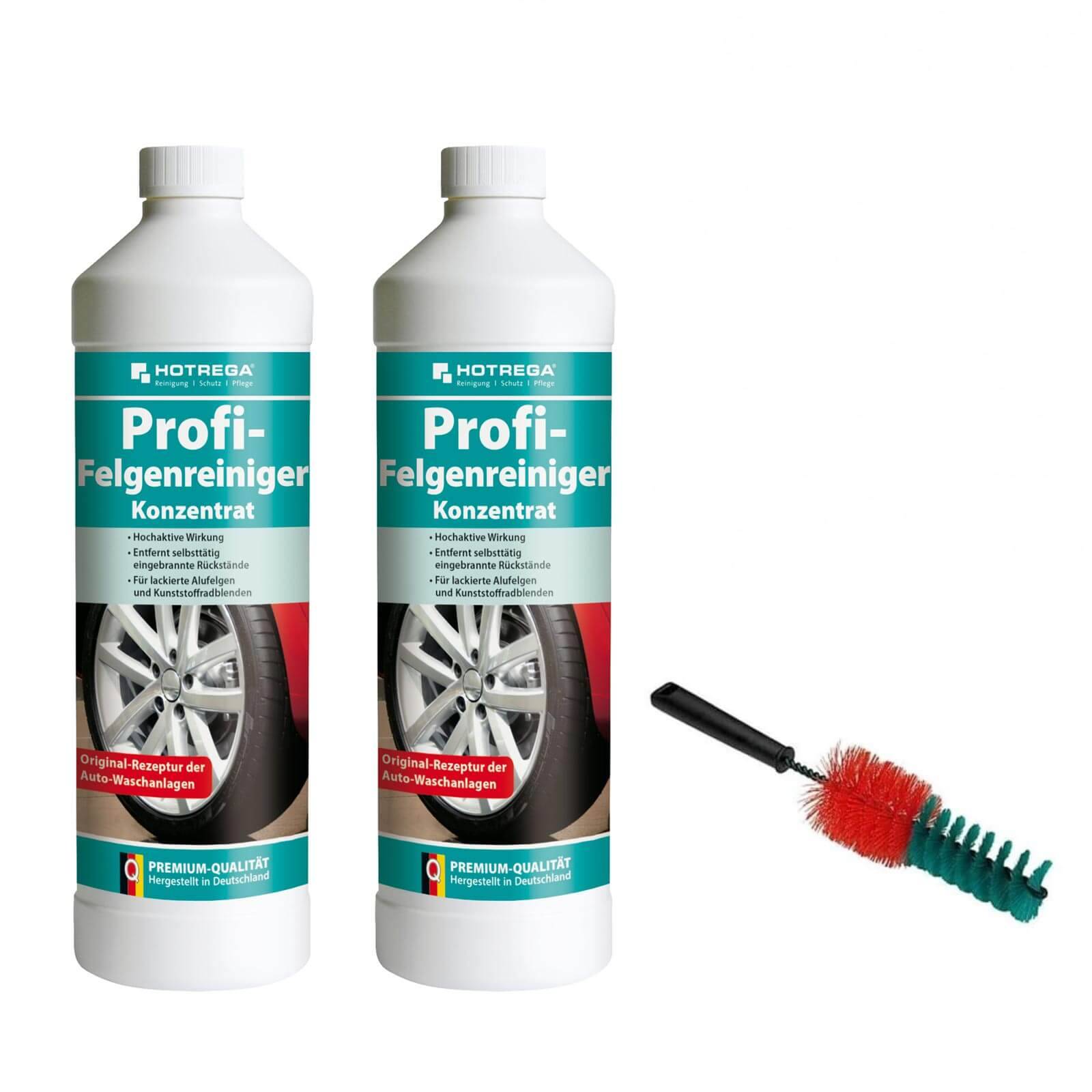 HOTREGA Profi Felgenreiniger 2x 1L Konzentrat SET + Vikan Felgenbürste