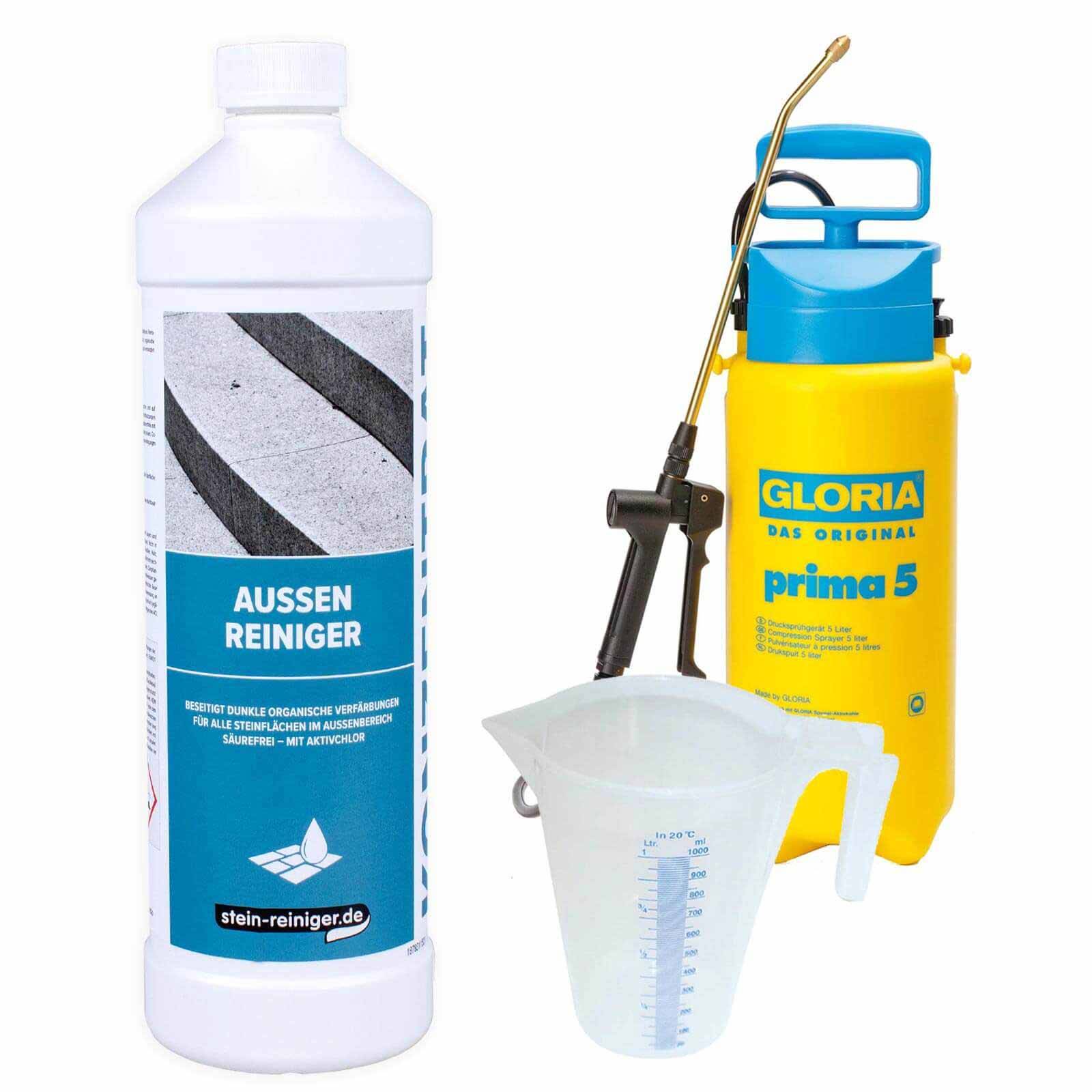 stein-reiniger.de Außen Reiniger Konzentrat 1 Liter SET