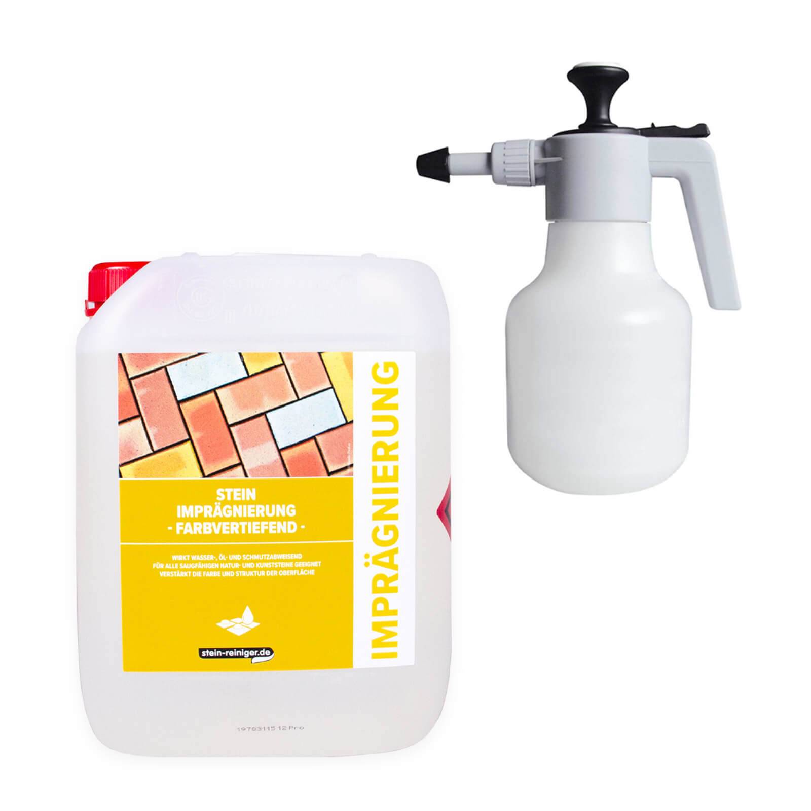 stein-reiniger.de Stein Imprägnierung farbvertiefend 5 Liter SET