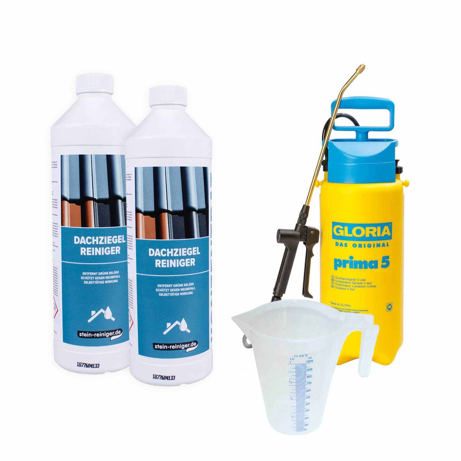 stein-reiniger.de Dachziegel Reiniger Konzentrat 2x 1 Liter SET