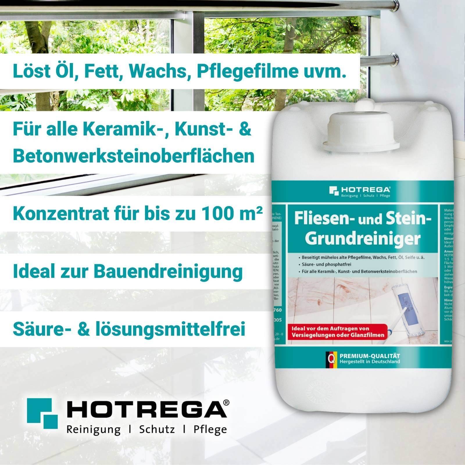 HOTREGA Fliesen und Stein Grundreiniger 5L