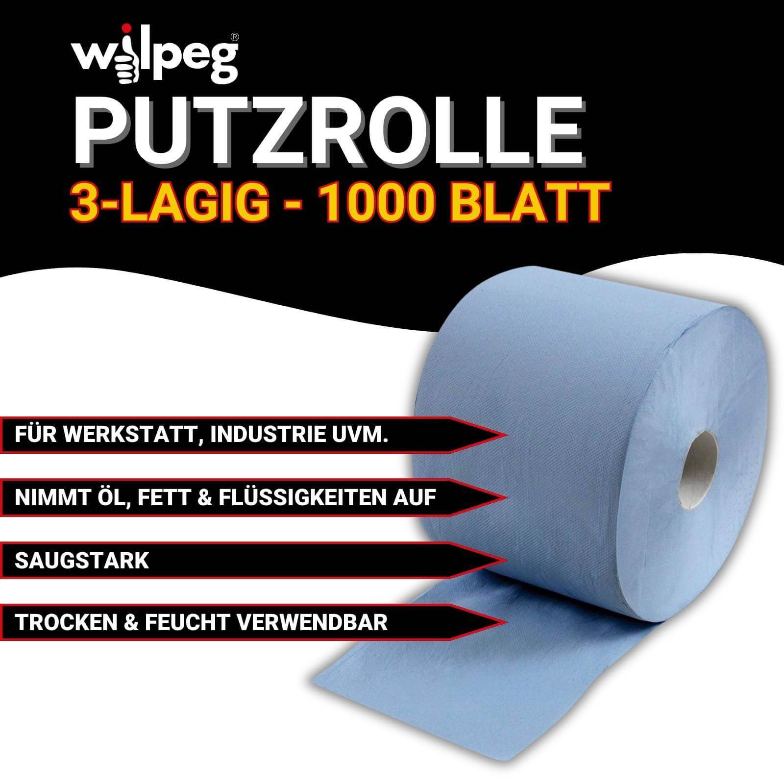 TECHNOLIT Papierrolle 3-lagig 1000 Blatt