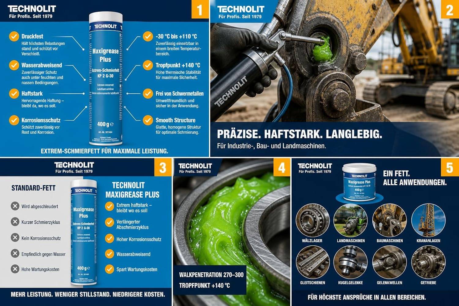 TECHNOLIT Schmierfett Maxigrease Plus Extreme 400 g