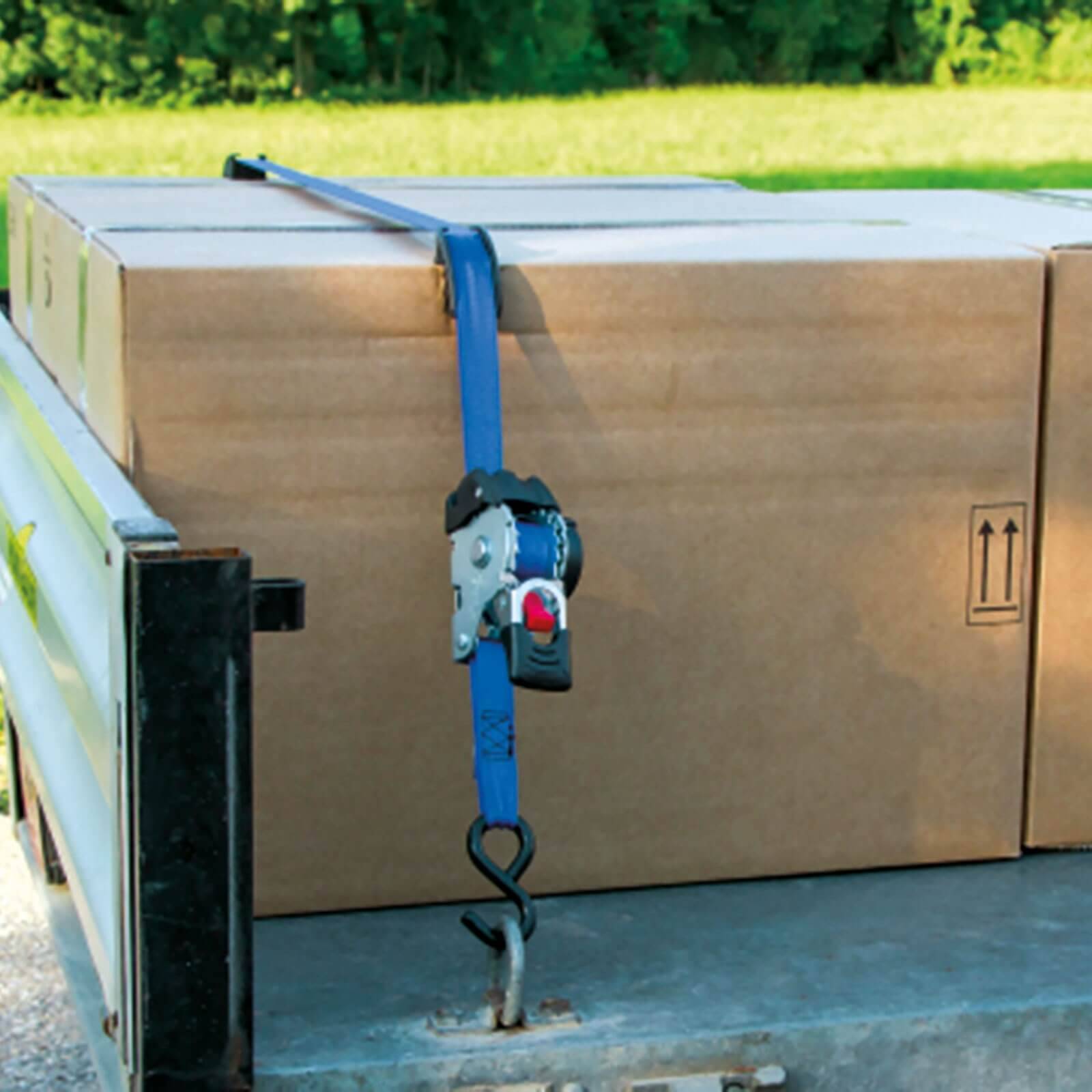 Kerbl Automatik-Zurrgurt + S-Haken