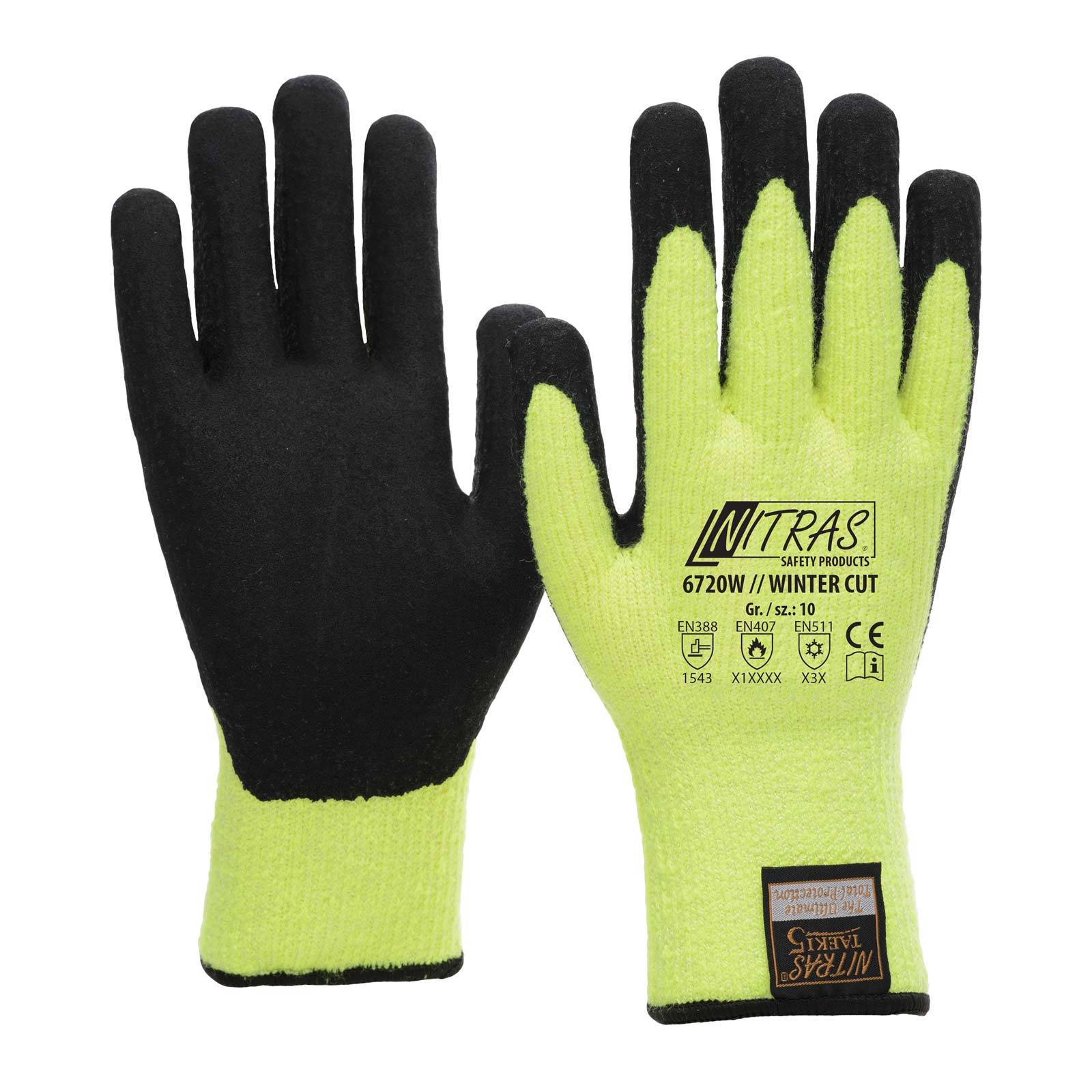 NITRAS TAEKI5 Winter-Cut Handschuhe 6720W - Größe:10