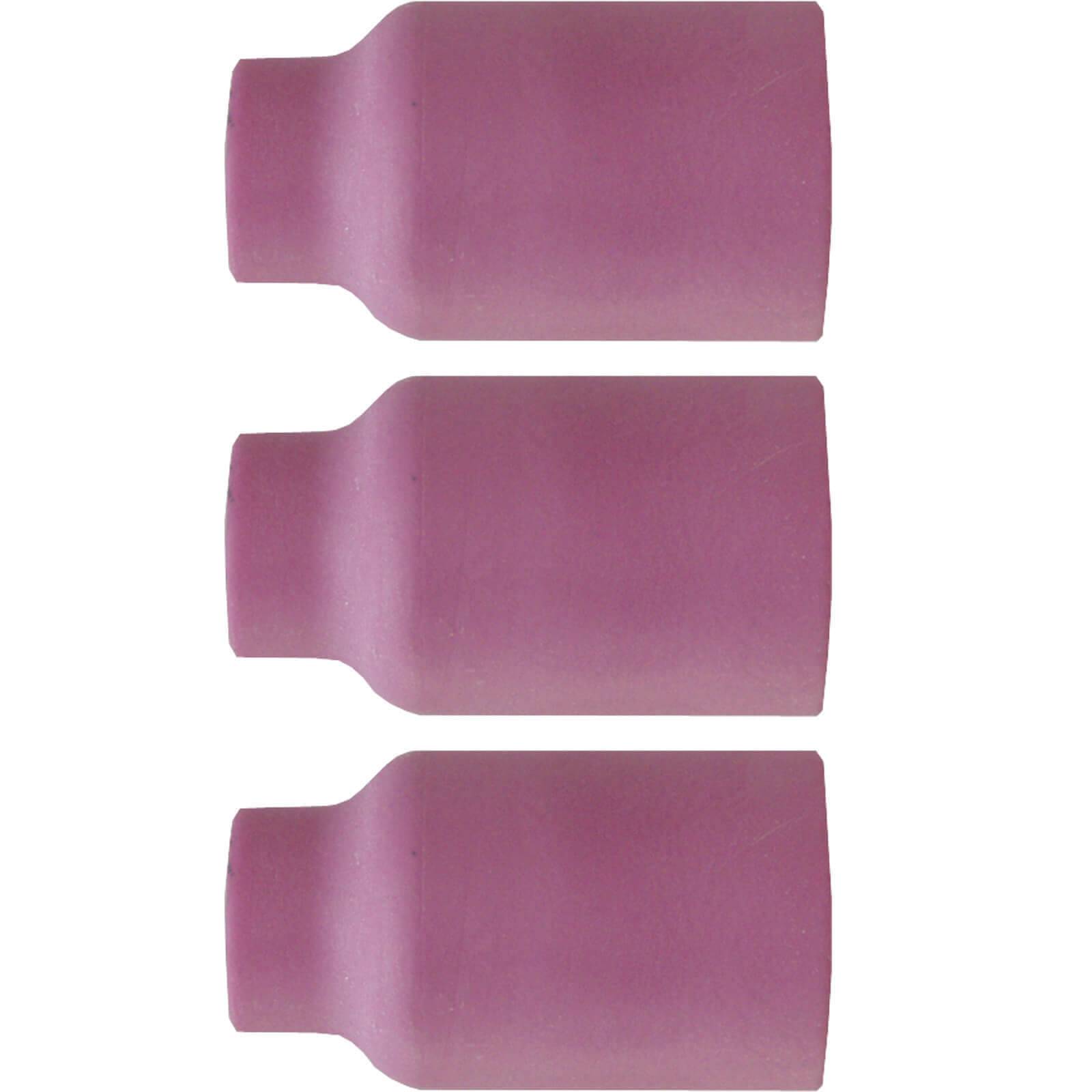 TECHNOLIT Gasdüse Keramik SR 17/SR 18/SR 26 mit Gaslinse - 3 Stück - Größe:7 (11 mm)