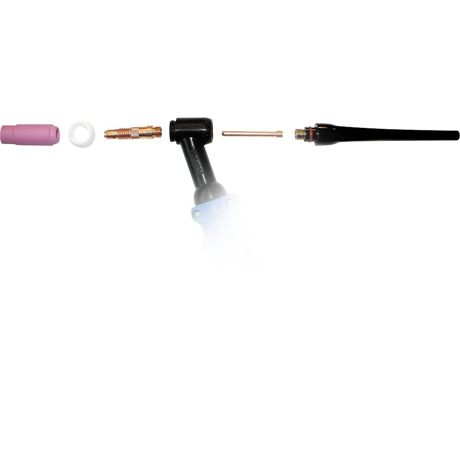 Wilpeg Gasdüse Keramik SR 9/SR 20/SR 17/SR 26 kurz 3 Stück - Größe:8 (12.5 mm)