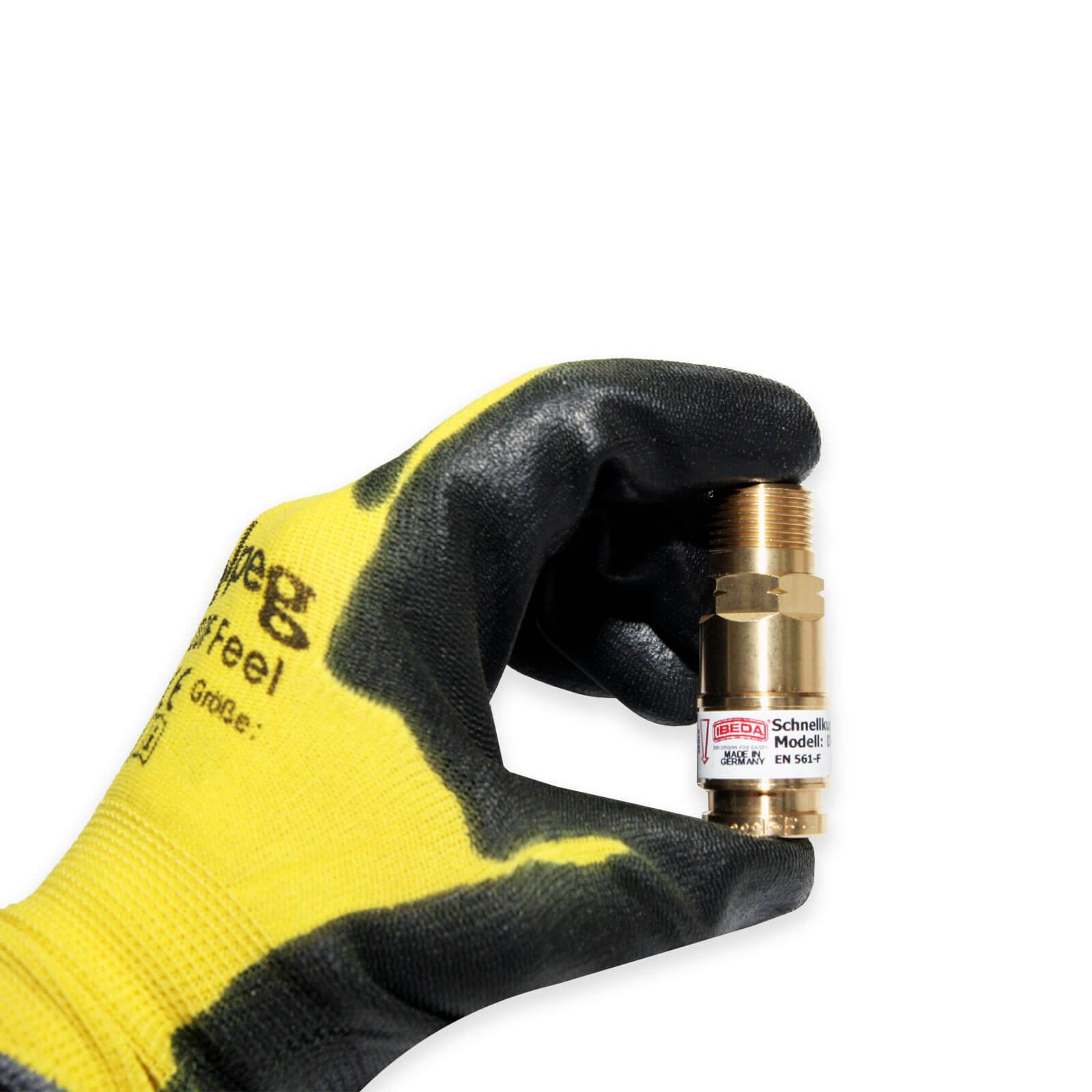 Ibeda Schnellkupplung DKG - Ausführung:Sauerstoff G 3/8'' RH