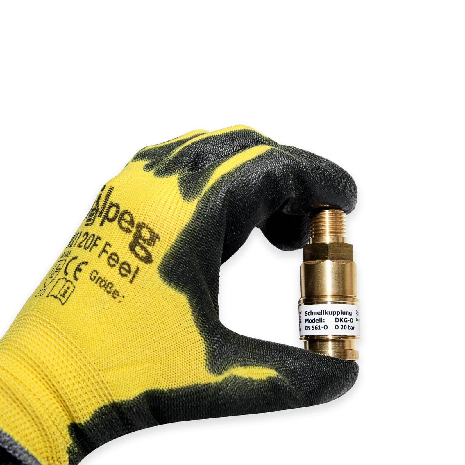 Ibeda Schnellkupplung DKG - Ausführung:Sauerstoff G 3/8'' RH