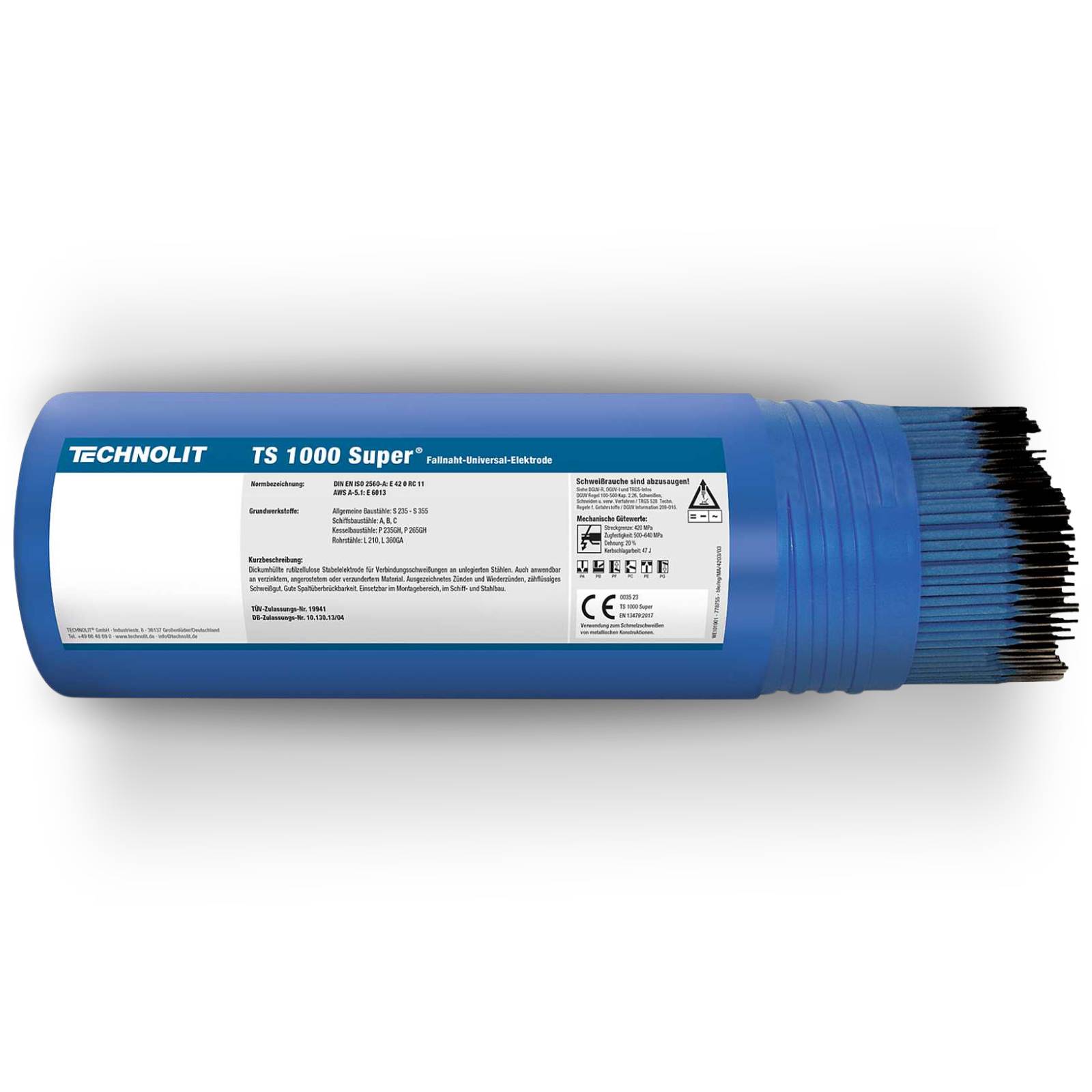 TECHNOLIT TS 1000 Super Fallnaht-Universal-Elektrode - Größe:5 kg 3.25 mm