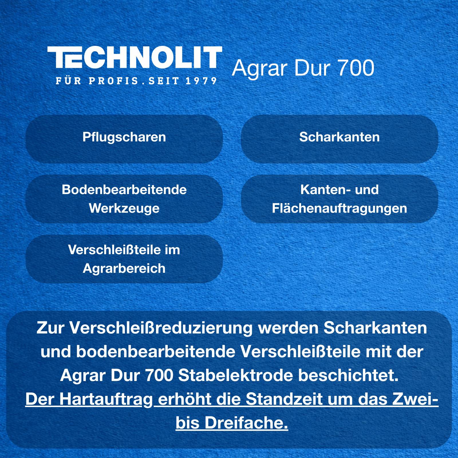 TECHNOLIT Agrar Dur 700 Stabelektrode - Größe:3.25 x 350 mm
