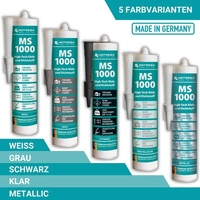 HOTREGA High Tech Klebstoff & Dichtstoff MS 1000 3 Stück - Farbe:weiß HOTREGA High Tech Klebstoff & Dichtstoff MS 1000 3 Stück - Farbe:weiß