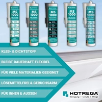 HOTREGA High Tech Klebstoff & Dichtstoff MS 1000 3 Stück - Farbe:weiß HOTREGA High Tech Klebstoff & Dichtstoff MS 1000 3 Stück - Farbe:weiß