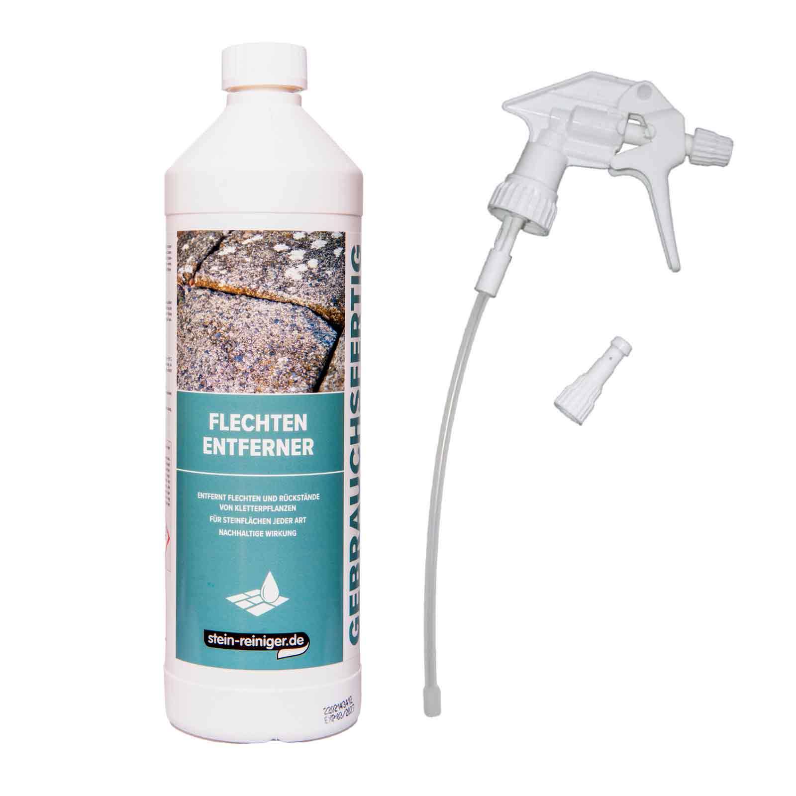 stein-reiniger.de Flechten Entferner 1 Liter inkl. Schaumsprüher