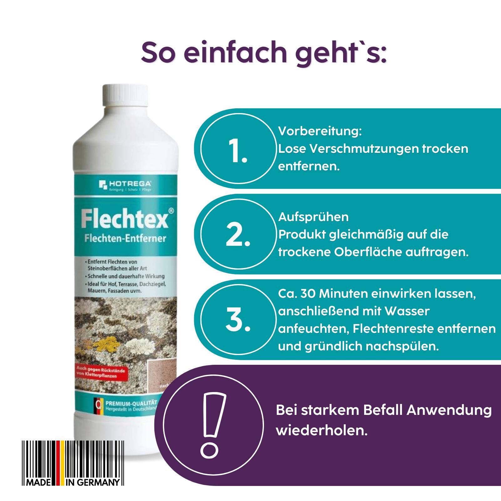 HOTREGA Flechtex Flechtenentferner 1 L
