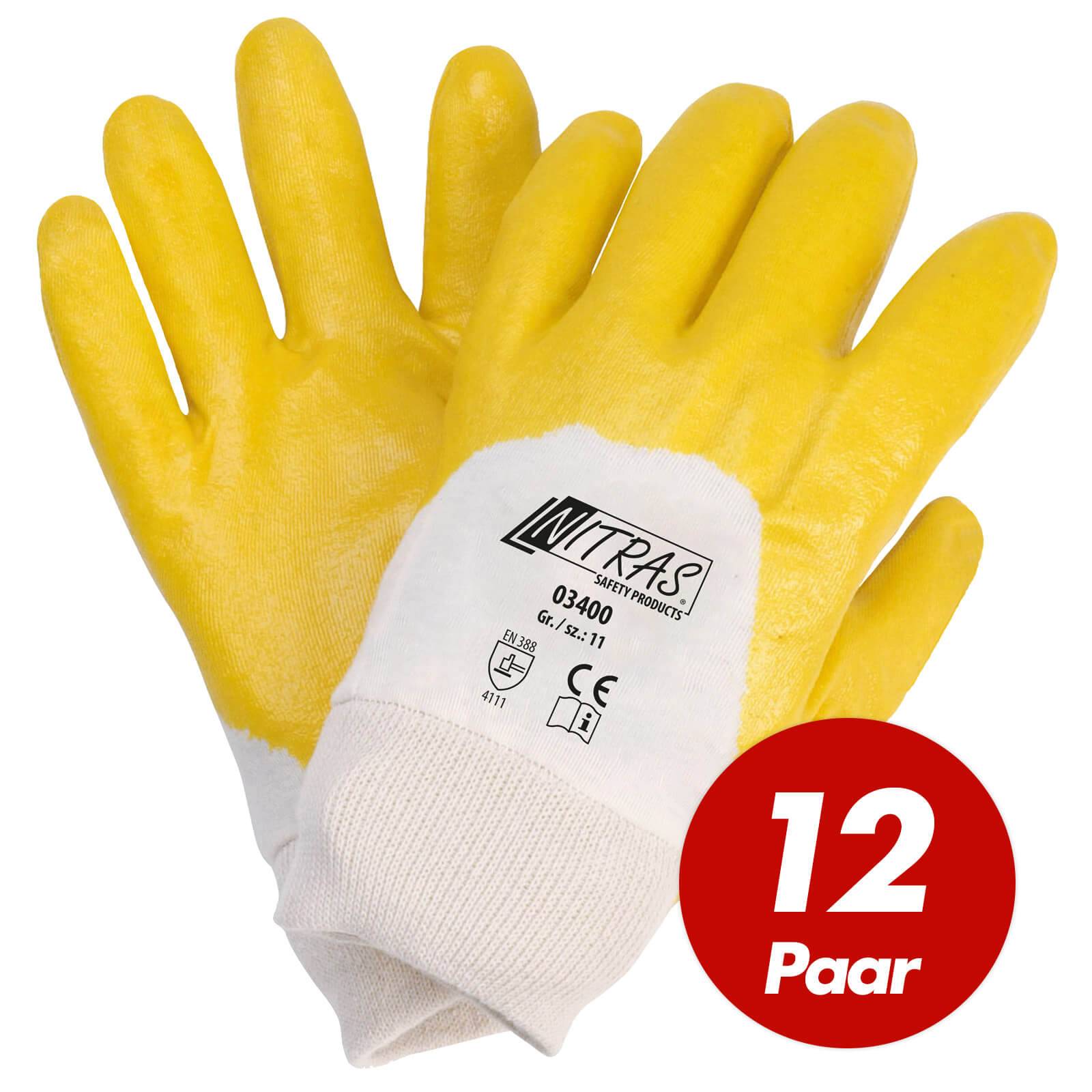 NITRAS Nitrilhandschuhe 03400 VPE 12 Paar - Größe:9