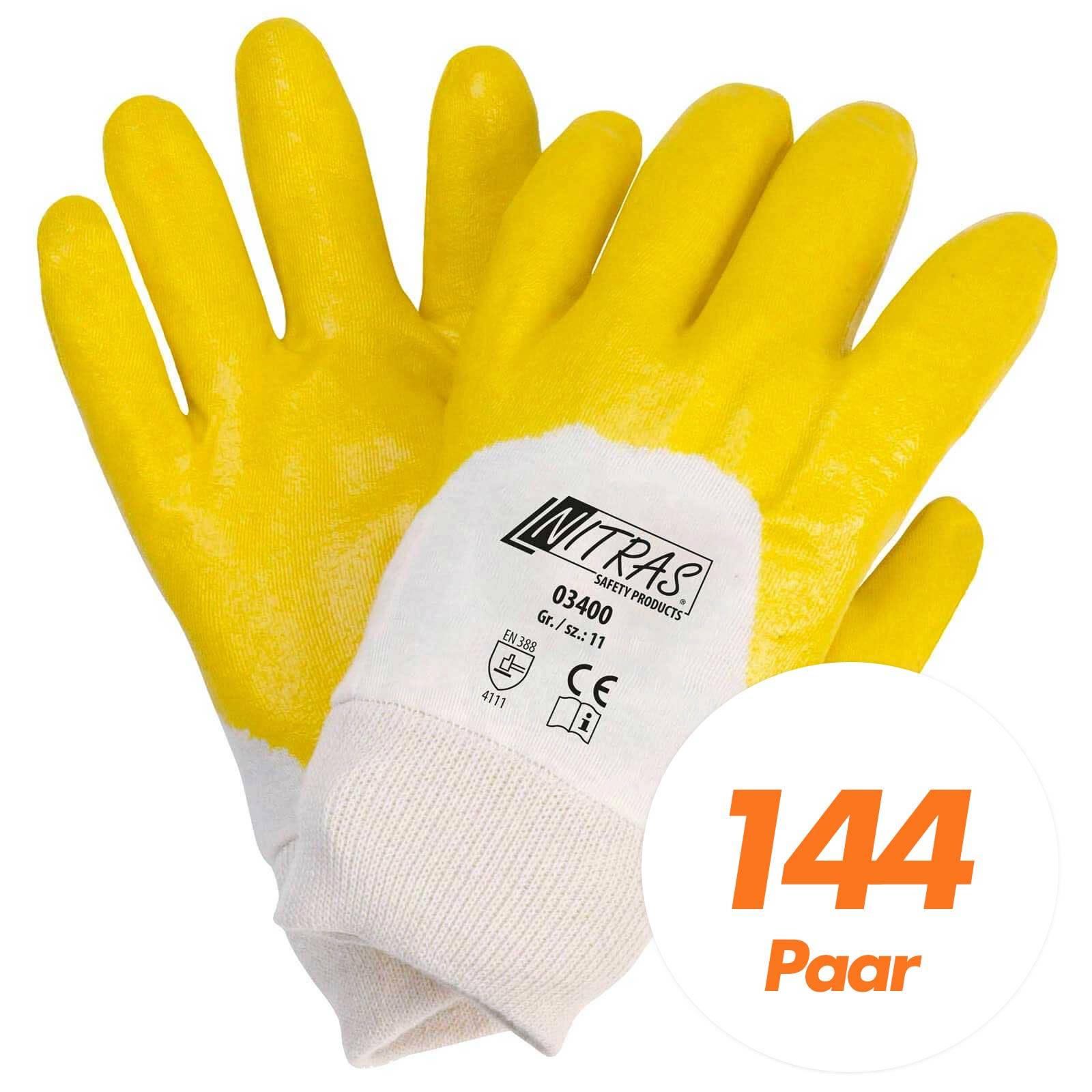 NITRAS Nitrilhandschuhe 03400 VPE 144 Paar - Größe:9