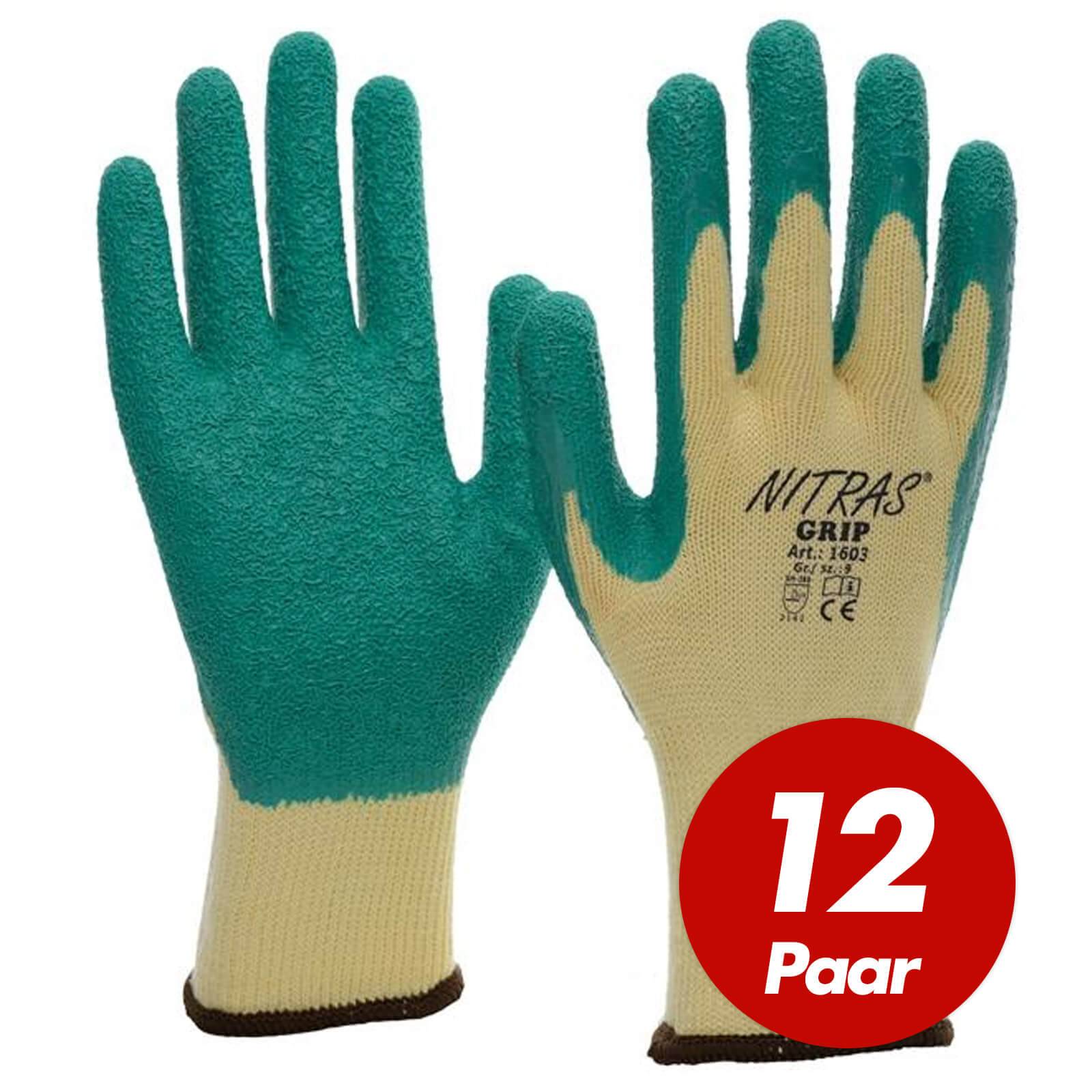 NITRAS Grip - Allroundhandschuhe 1603 VPE 12 Paar - Größe:10