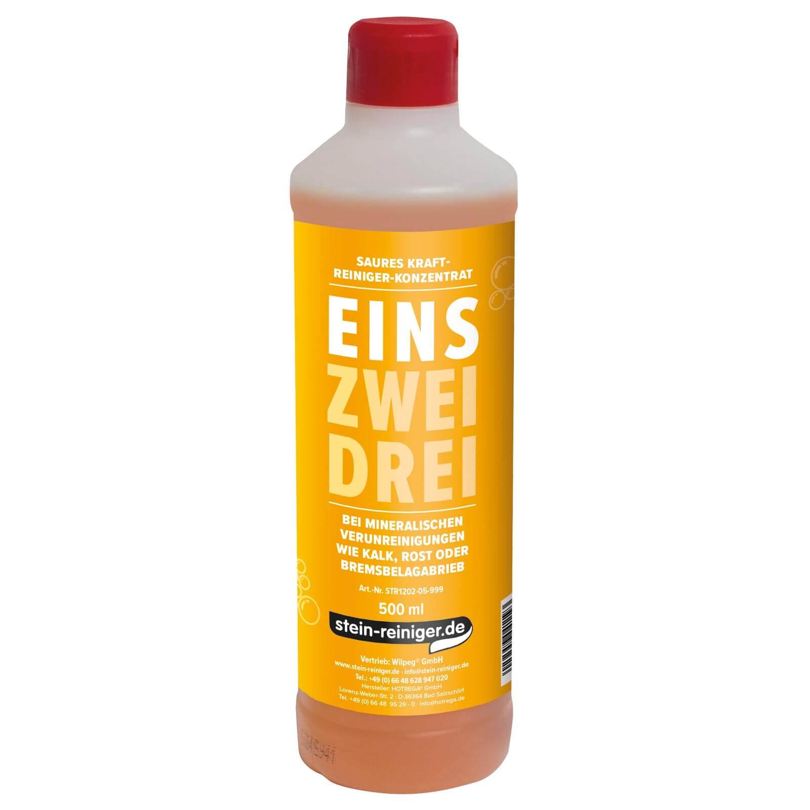 stein-reiniger.de EINS - Saurer Reiniger Konzentrat 500 ml