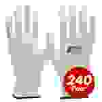 NITRAS Nylon-Handschuhe 6210 PU-Fingerkuppenbeschichtung - 240 Paar - Größe:9