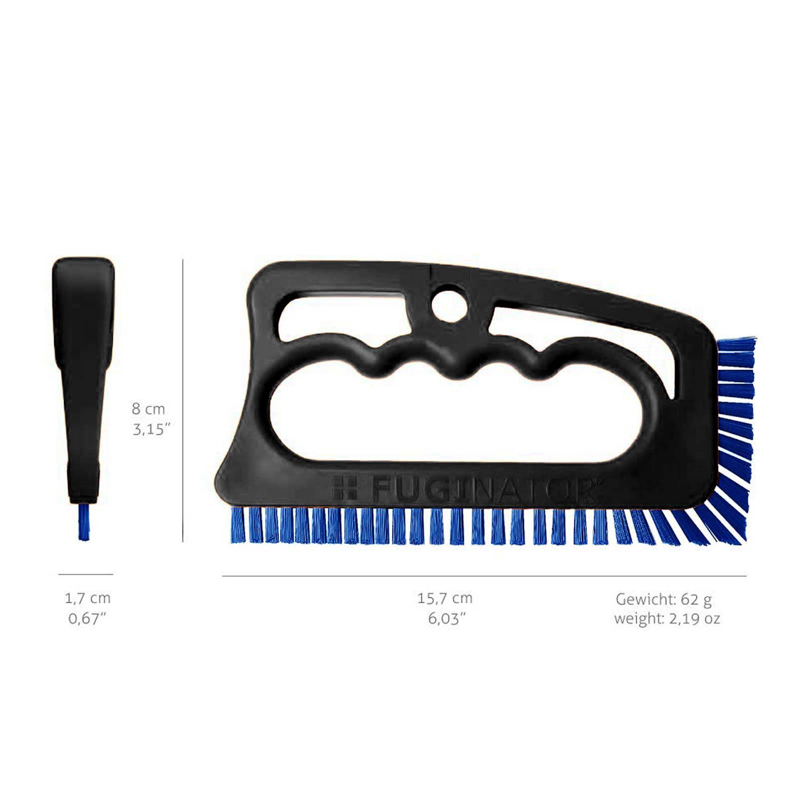 Fugenial Fugenbürste Fuginator "Master" - Farbe:schwarz / blau
