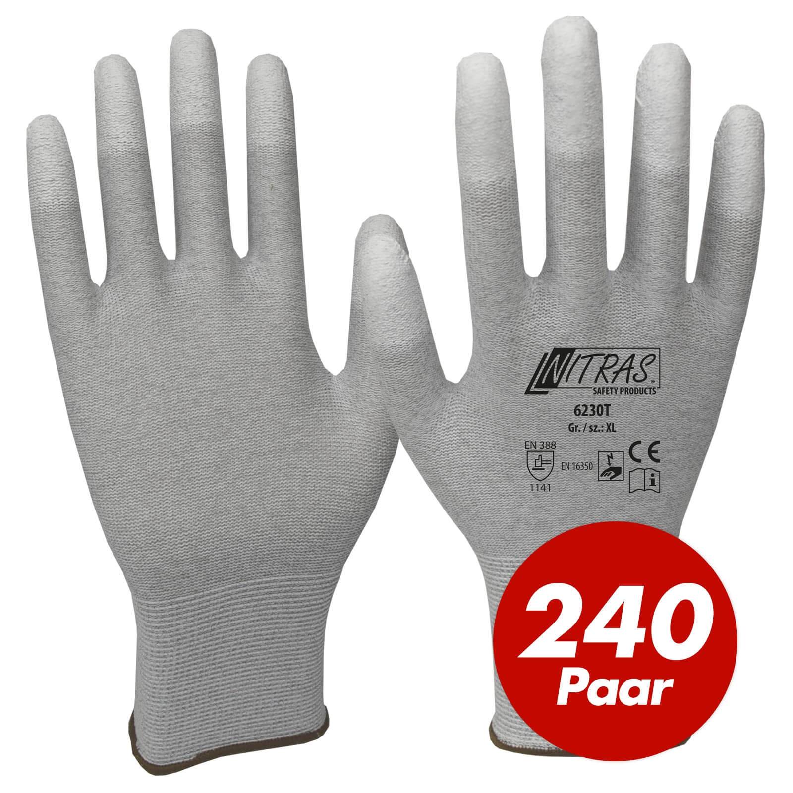 NITRAS ESD-Handschuhe 6230T - 240 Paar - Größe:11