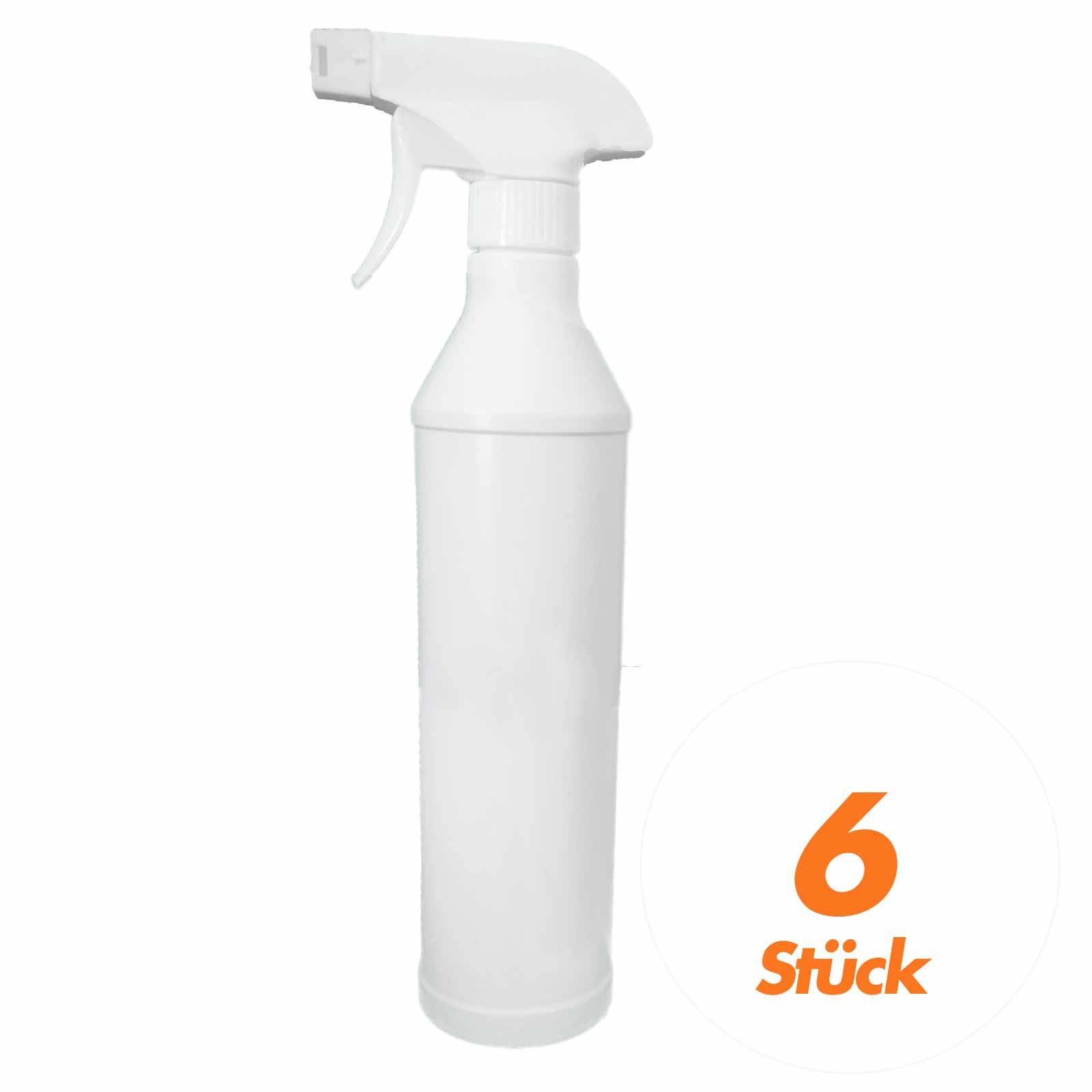 Wilpeg Sprühflasche mit Sprühkopf 500 ml - 6 Stück