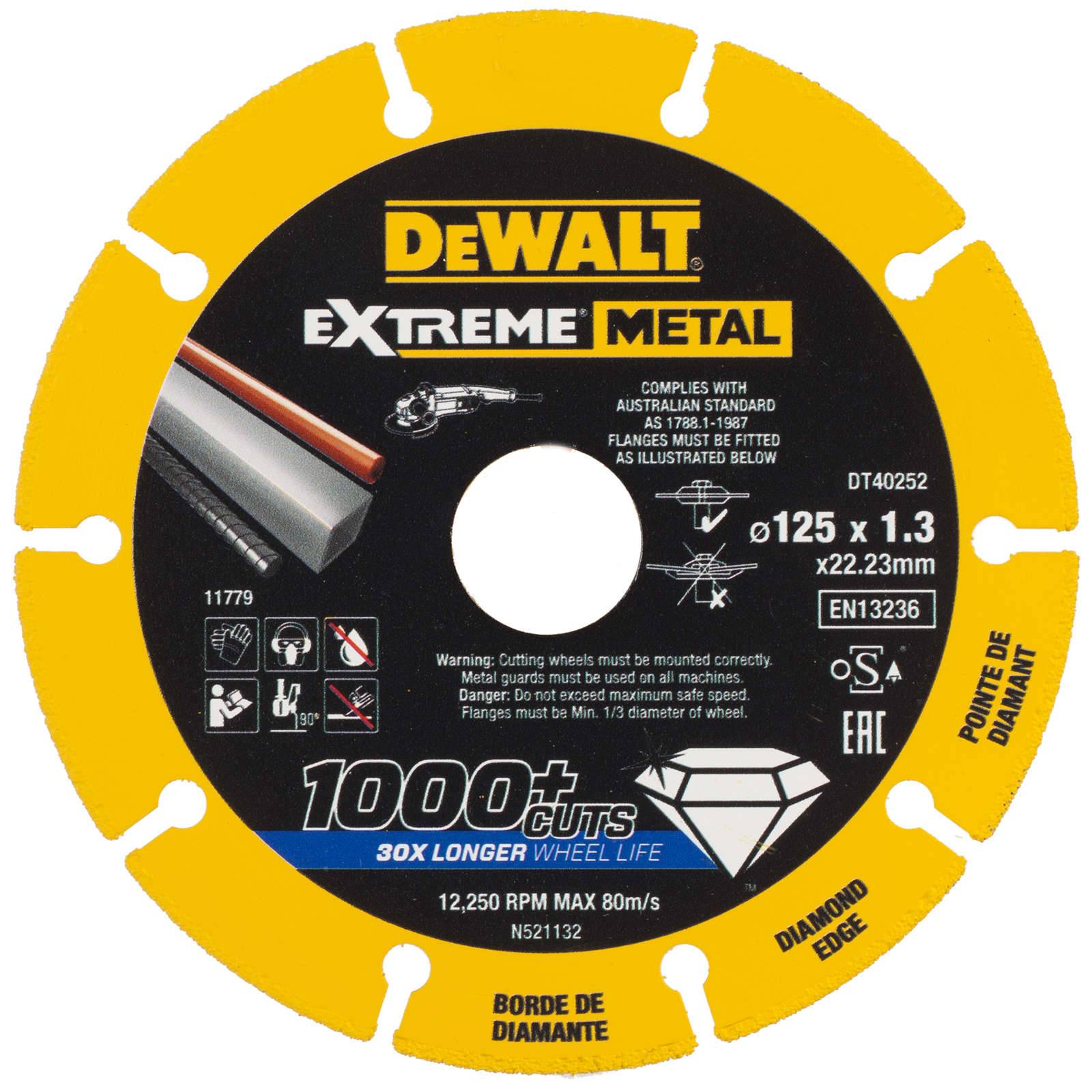 DeWALT EXTREME Diamanttrennscheibe 115 - 355 mm - Größe:Ø 125 x 1.3mm